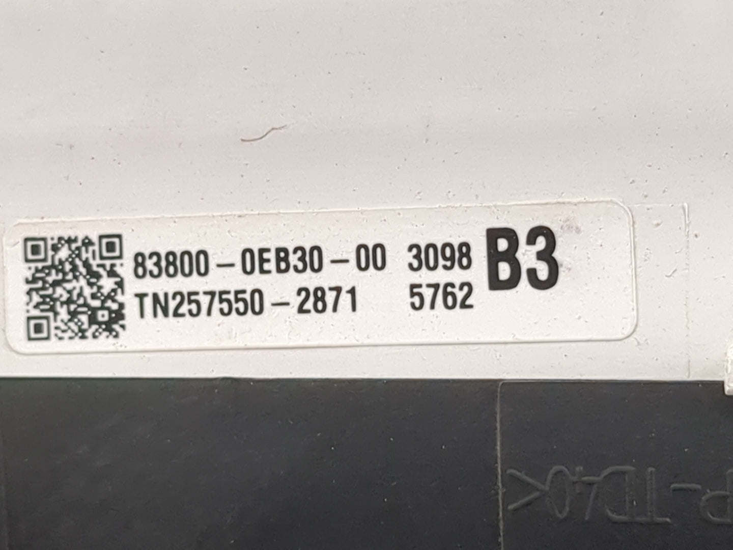 2019 Lexus Rx350 Instrument Cluster Speedometer Gauges P/N:83800-0EB30-00 TN257550-2871 Miles:54K Fits OEM Used Auto Parts -