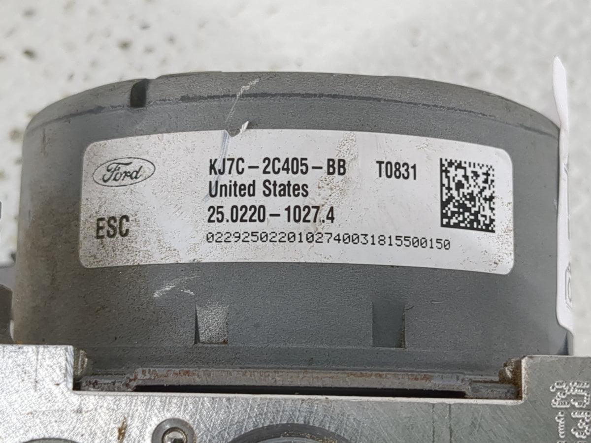 2019 Lincoln Mkc Anti-Lock Brake ABS Pump Module Actuator OEM P/N:KJ7C-2C405-BB Fits OEM Used Auto Parts - Oemusedautoparts1