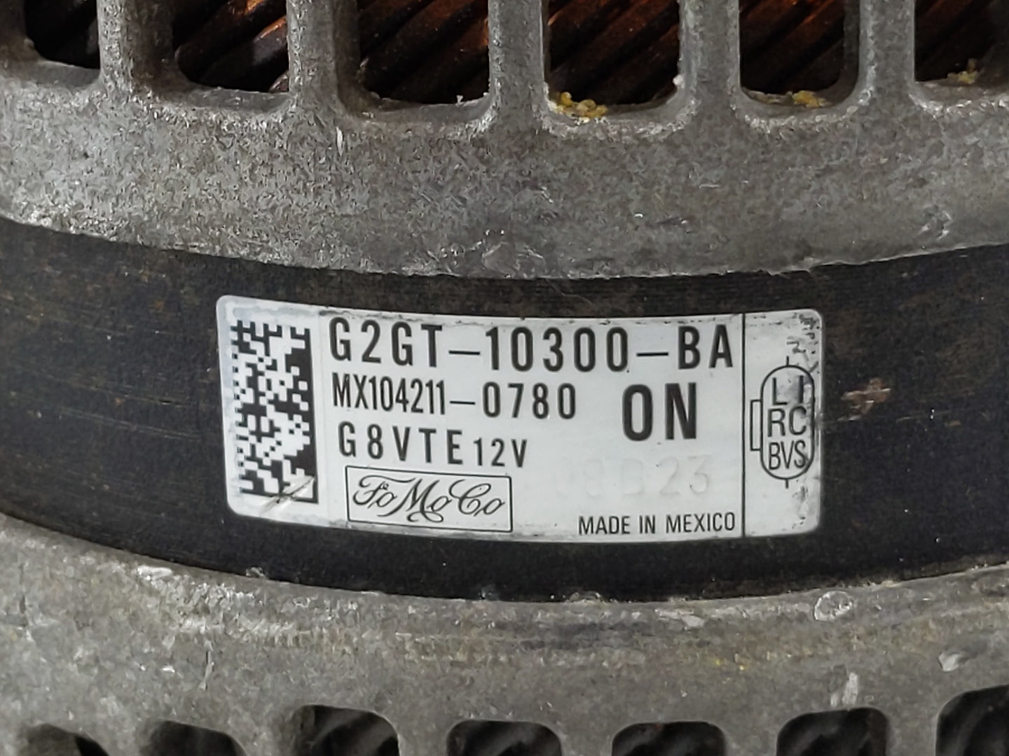 2015-2019 Lincoln Mkc Alternator Replacement Generator Charging Assembly Engine OEM P/N:G2GT-10300-BA Fits OEM Used Auto Par