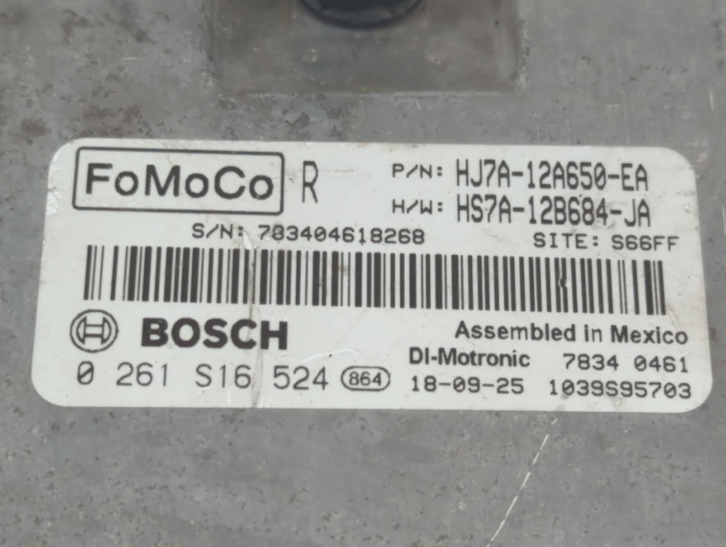 2017-2019 Lincoln Mkc PCM Engine Control Computer ECU ECM PCU OEM P/N:H7A-12B684-JA HJ7A-12A650-EA Fits Fits 2017 2018 2019 