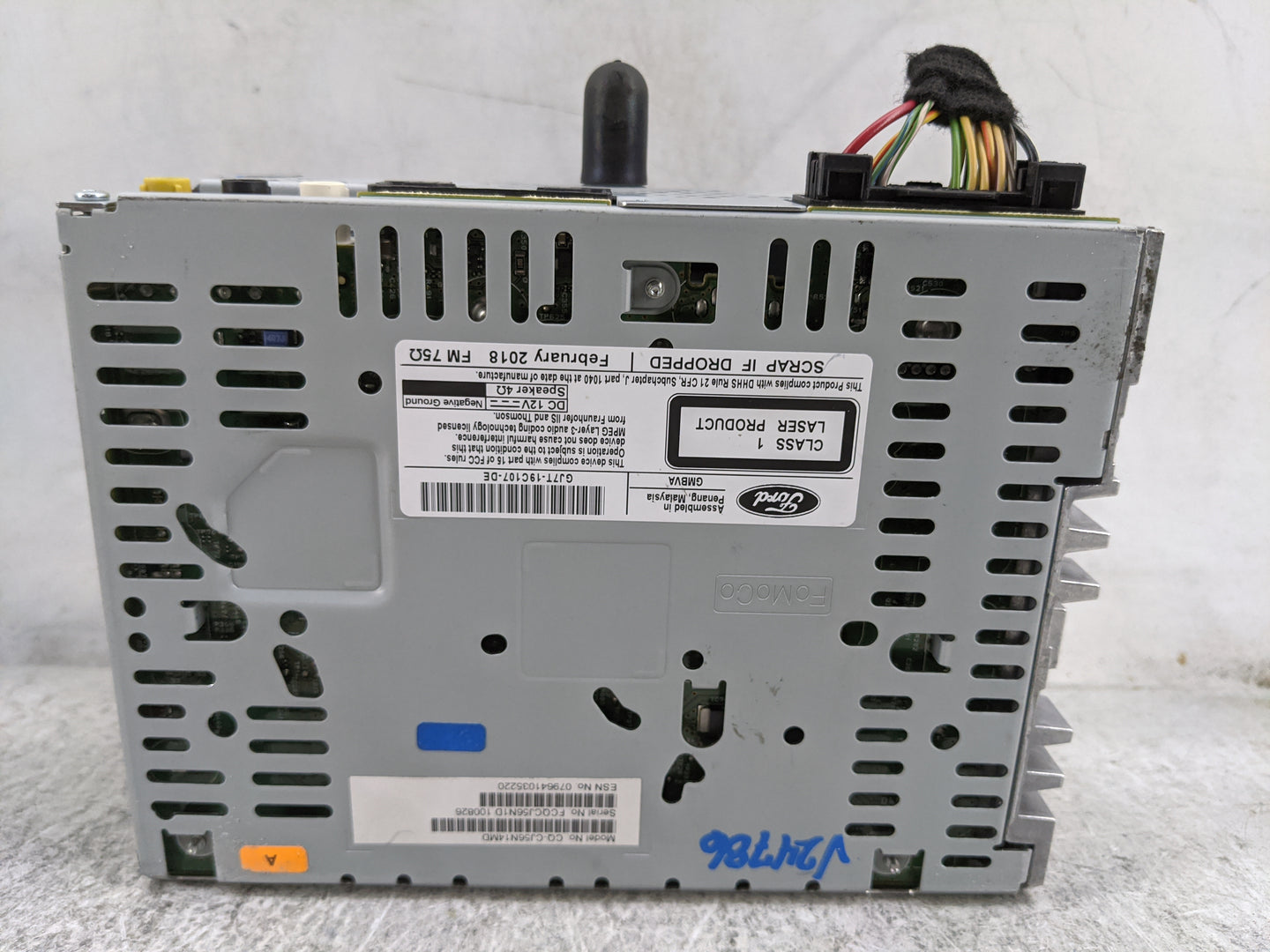 2017-2019 Lincoln Mkc Radio AM FM Cd Player Receiver Replacement P/N:CQ-CJ56N14MD GJ7T-19C107-DE Fits Fits 2017 2018 2019 OE
