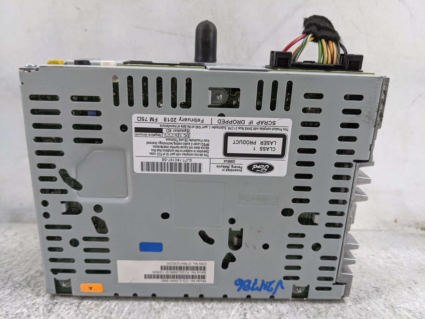 2017-2019 Lincoln Mkc Radio AM FM Cd Player Receiver Replacement P/N:CQ-CJ56N14MD GJ7T-19C107-DE Fits Fits 2017 2018 2019 OE