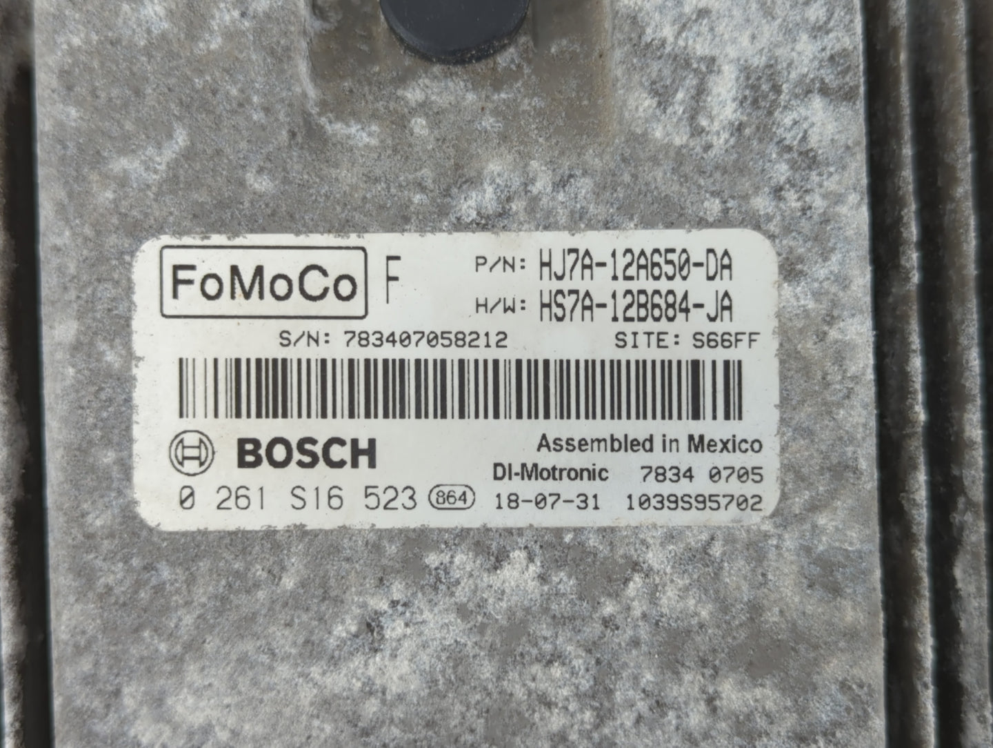 2019 Lincoln Mkc PCM Engine Control Computer ECU ECM PCU OEM P/N:HJ7A-12A650-DA Fits Fits 2015 2016 2017 2018 OEM Used Auto 