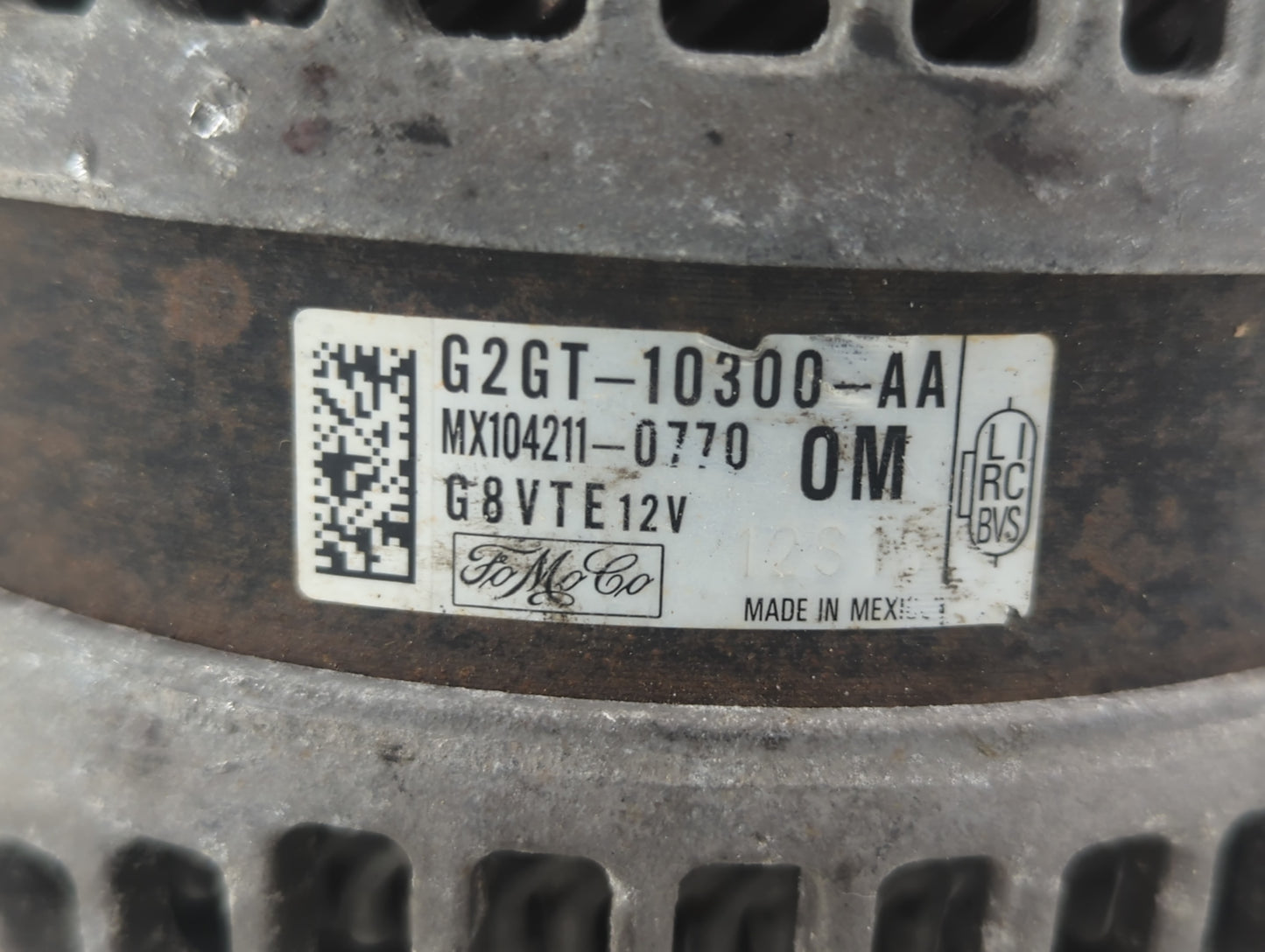 2015-2019 Lincoln Mkc Alternator Replacement Generator Charging Assembly Engine OEM P/N:G2GT-10300-AA Fits OEM Used Auto Par