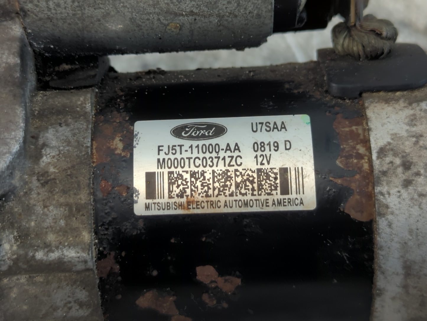2013-2020 Lincoln Mkz Car Starter Motor Solenoid OEM P/N:FJ5T-11000-AA Fits Fits 2012 2013 2014 2015 2016 2017 2018 2019 202