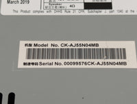 2019 Lincoln Mkz Radio AM FM Cd Player Receiver Replacement P/N:CK-AJ55N04MB 00099576CK-AJ55N04MB, S835Y Fits OEM Used Auto 