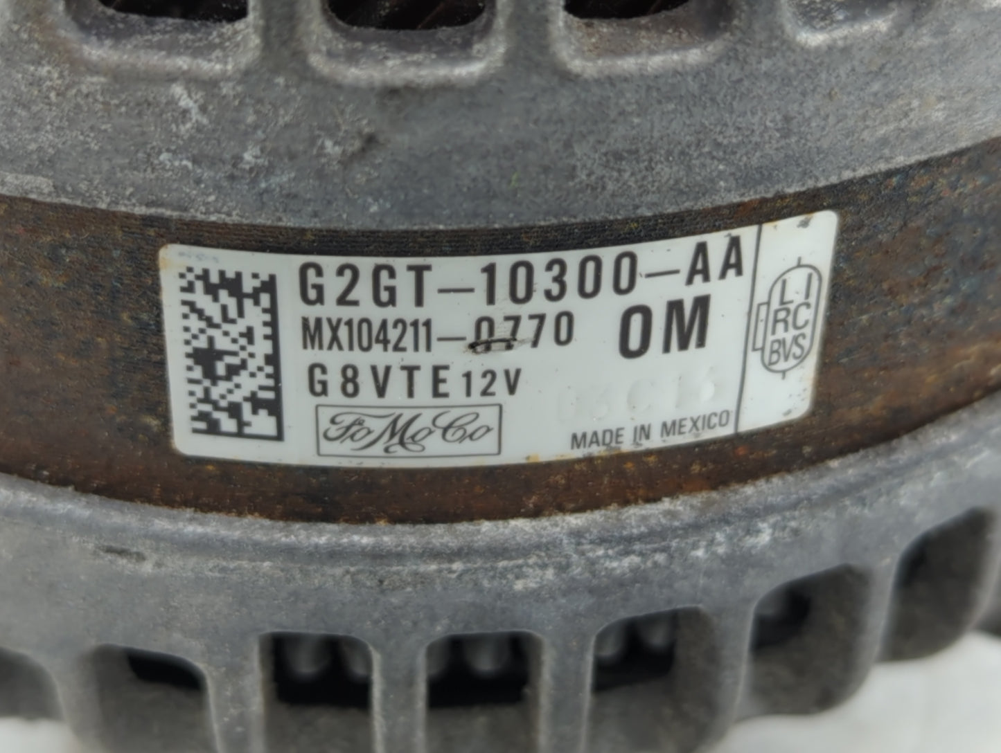 2013-2020 Lincoln Mkz Alternator Replacement Generator Charging Assembly Engine OEM P/N:G2GT-10300-AA Fits OEM Used Auto Par