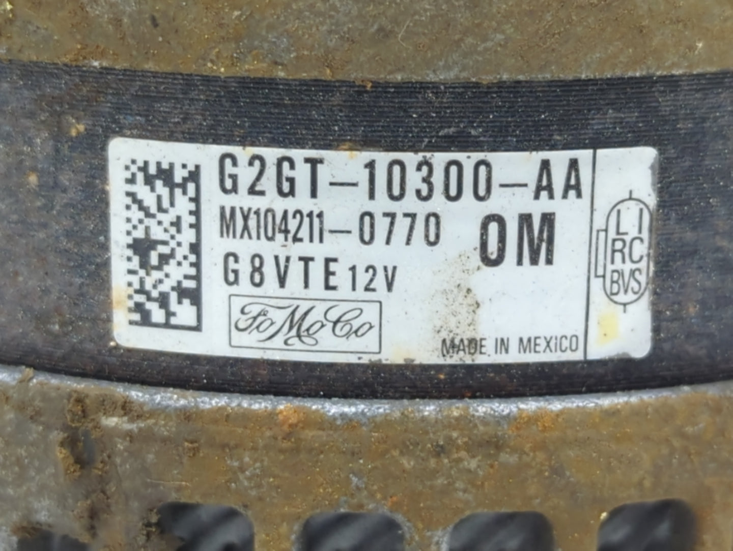 2013-2020 Lincoln Mkz Alternator Replacement Generator Charging Assembly Engine OEM P/N:G2GT-10300-AA Fits OEM Used Auto Par