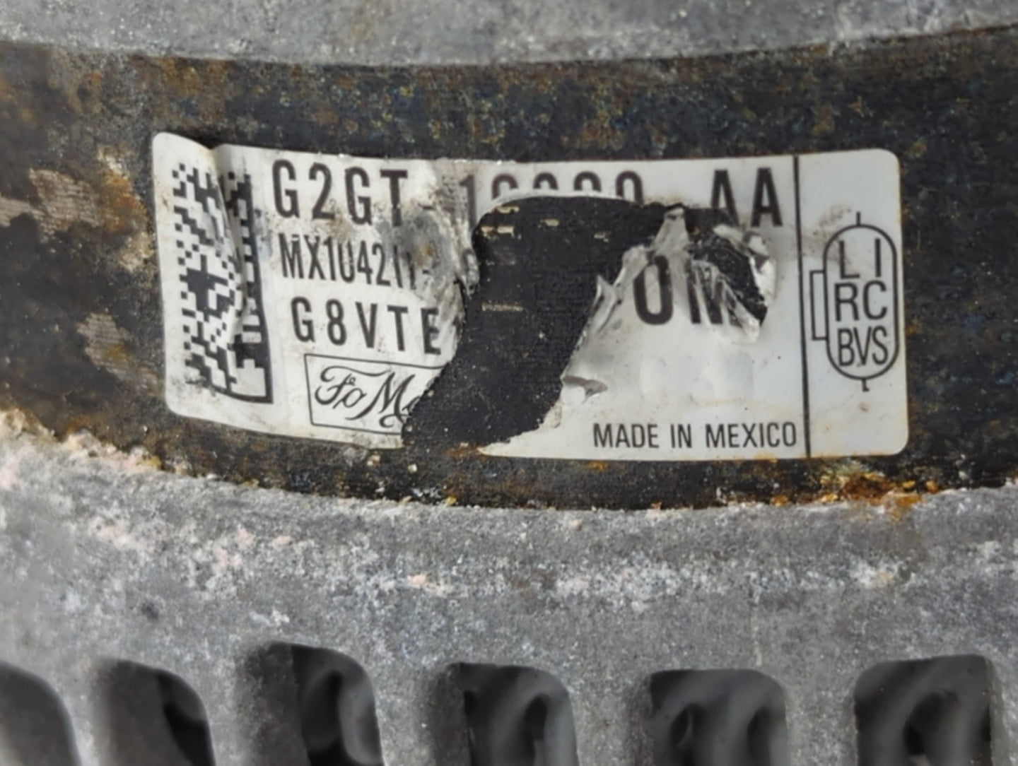 2013-2020 Lincoln Mkz Alternator Replacement Generator Charging Assembly Engine OEM P/N:G2GT-10300-AA Fits OEM Used Auto Par