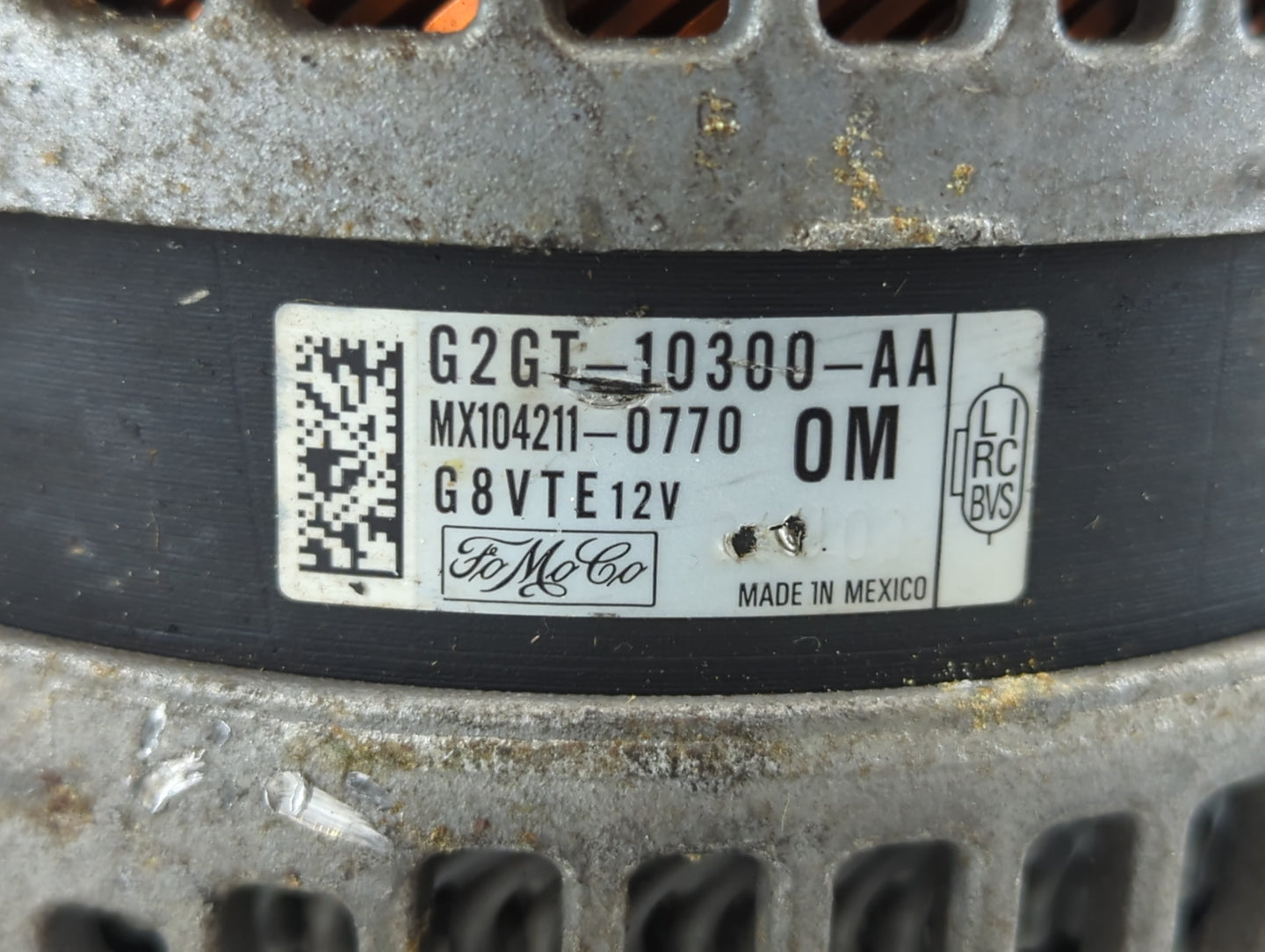2017-2020 Lincoln Mkz Alternator Replacement Generator Charging Assembly Engine OEM P/N:MX104211-0770 G2GT-10300-AA Fits OEM