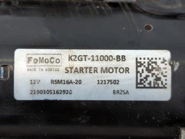 2019 Lincoln Nautilus Car Starter Motor Solenoid OEM P/N:K2GT-11000-BB Fits Fits 2020 2021 2022 OEM Used Auto Parts
