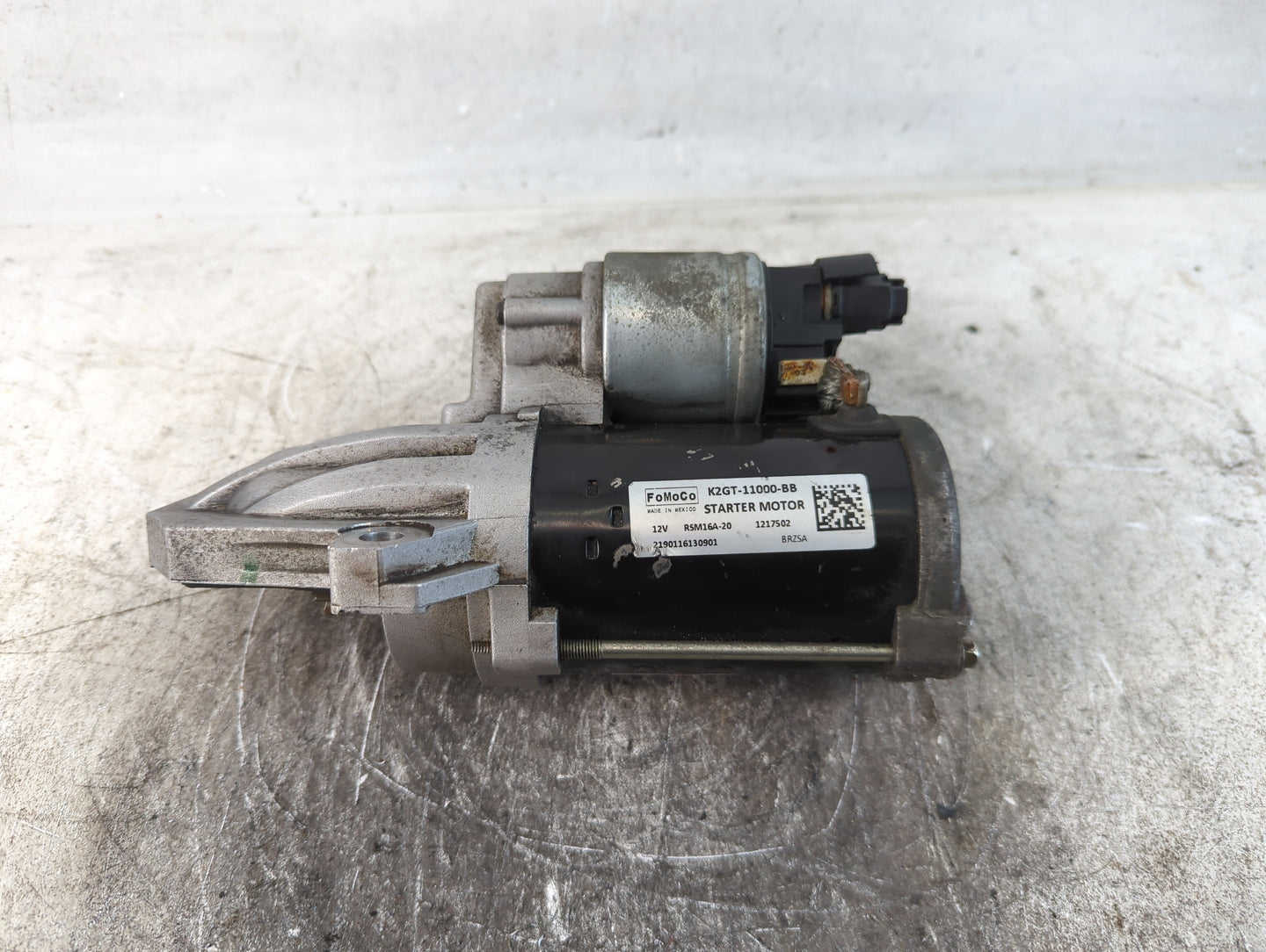 2019 Lincoln Nautilus Car Starter Motor Solenoid OEM P/N:RSM16A-20 1217502, K2GT-11000-BB Fits Fits 2020 2021 2022 OEM Used 