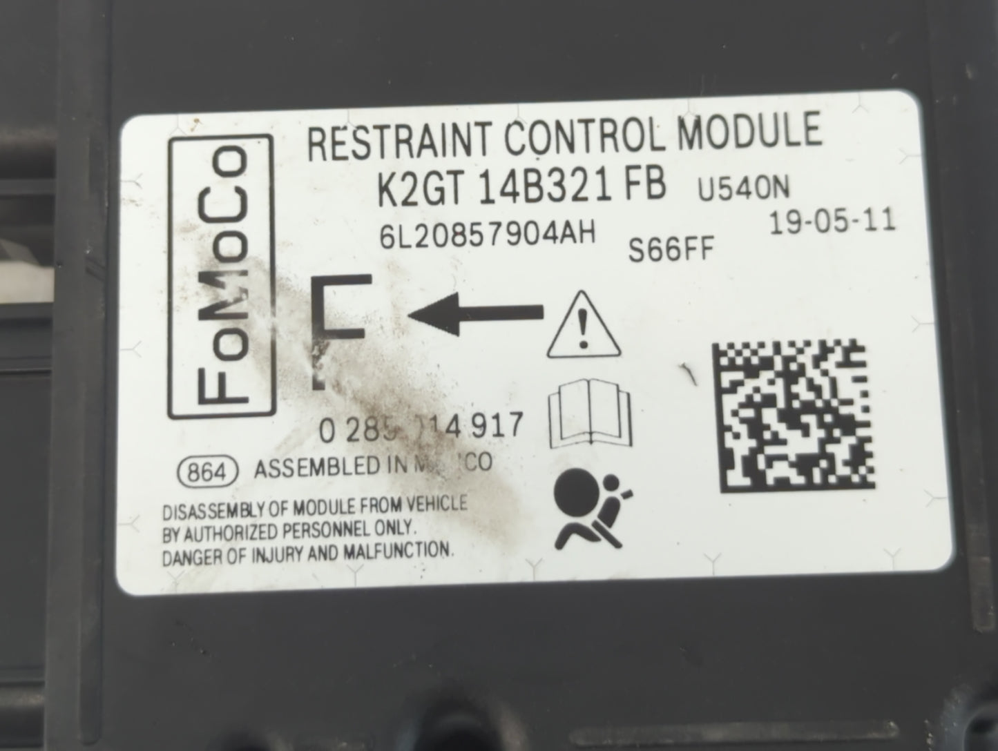 2019 Nautilus Bluetooth Phone Communication Control Module Ccm Oem - Oemusedautoparts1.com