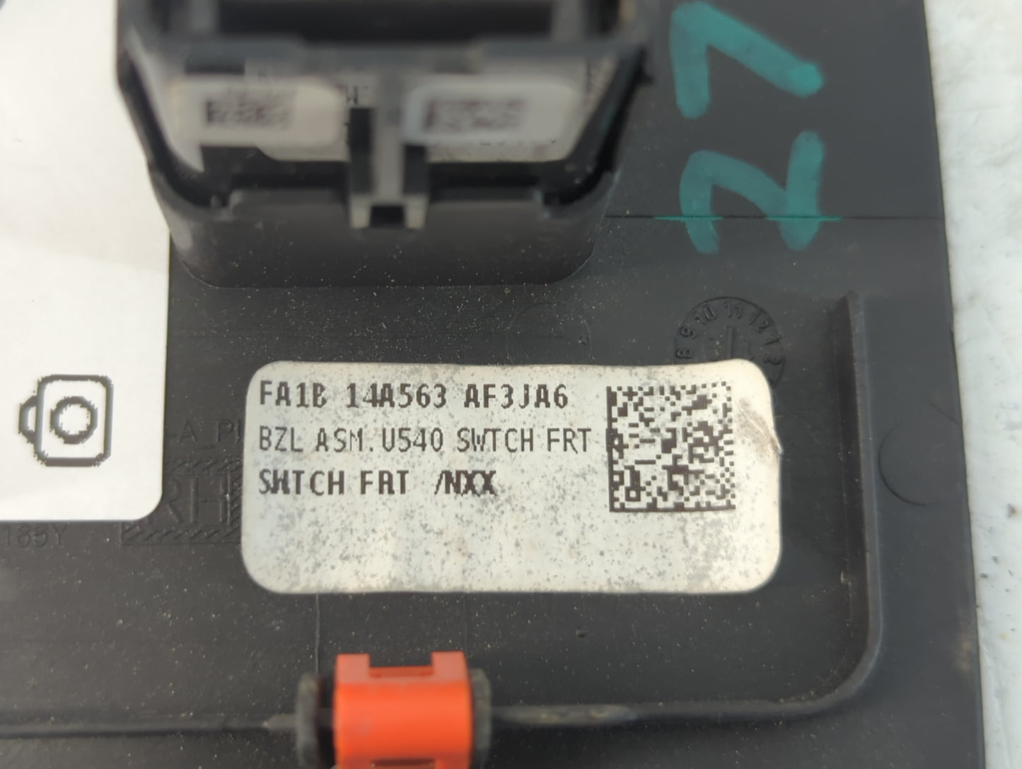 2019-2020 Lincoln Nautilus Master Power Window Switch Replacement Driver Side Left P/N:FA1B 14A563 AF Fits OEM Used Auto Par