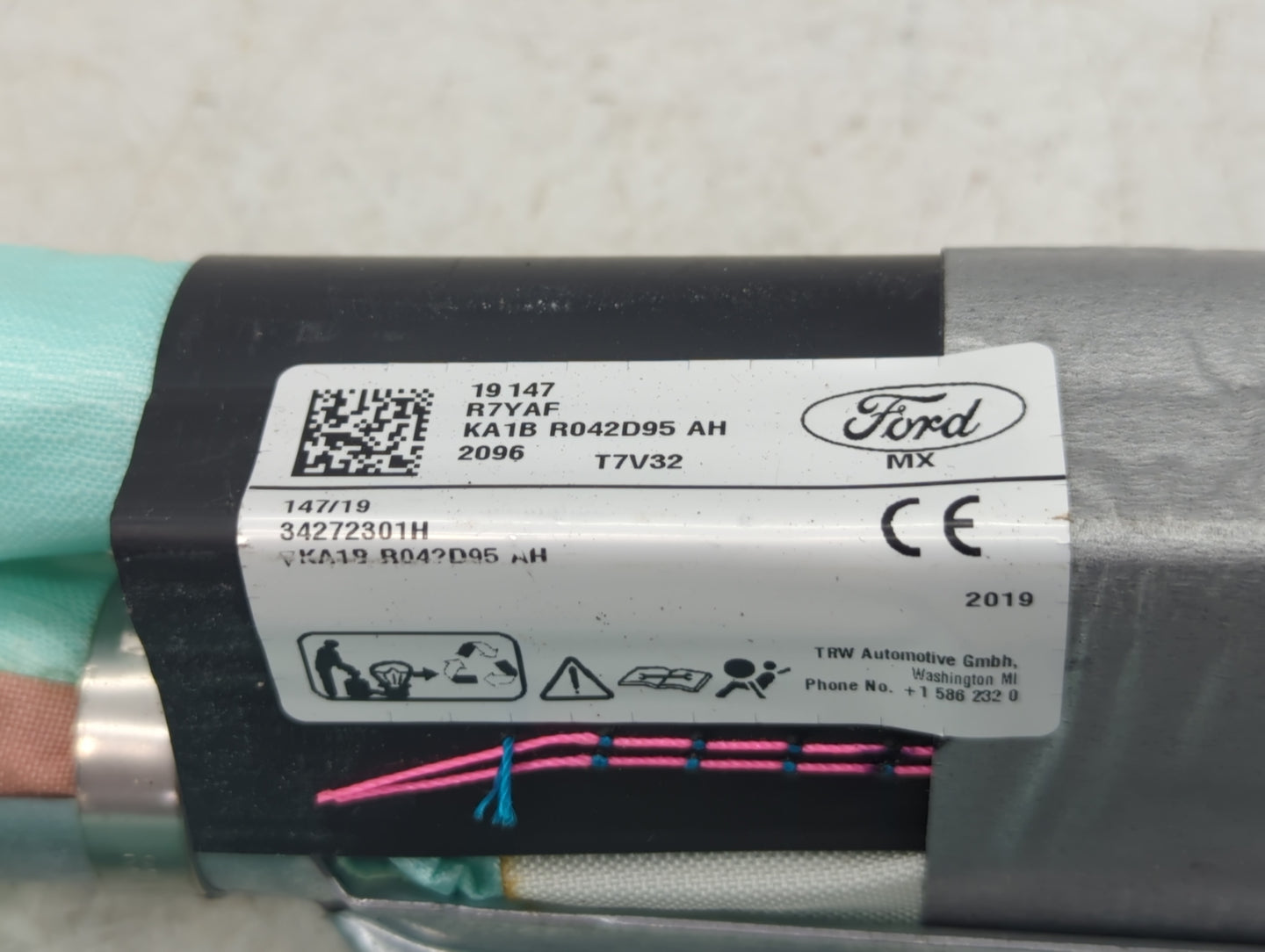 2019-2020 Lincoln Nautilus Passenger Curtain Air Bag Oem - Oemusedautoparts1.com