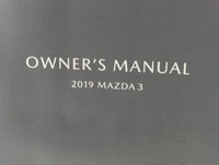 2019 Mazda 3 Owners Manual Book Guide P/N:9999-95-064F-19R1 8HE9-EA-18KM OEM Used Auto Parts - Oemusedautoparts1.com