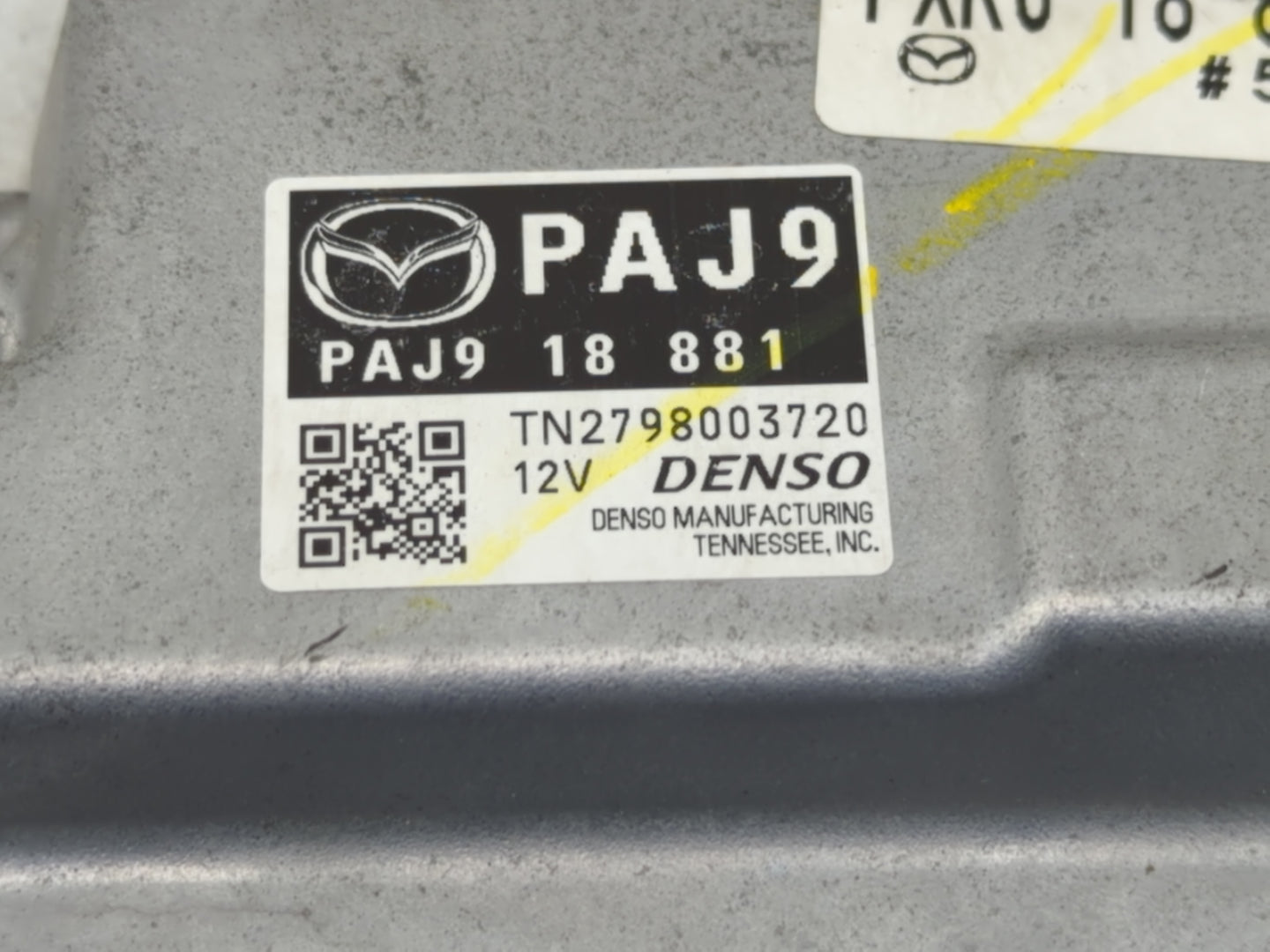 2019-2022 Mazda 3 PCM Engine Control Computer ECU ECM PCU OEM P/N:PAJ918881 Fits Fits 2019 2020 2021 2022 OEM Used Auto Part
