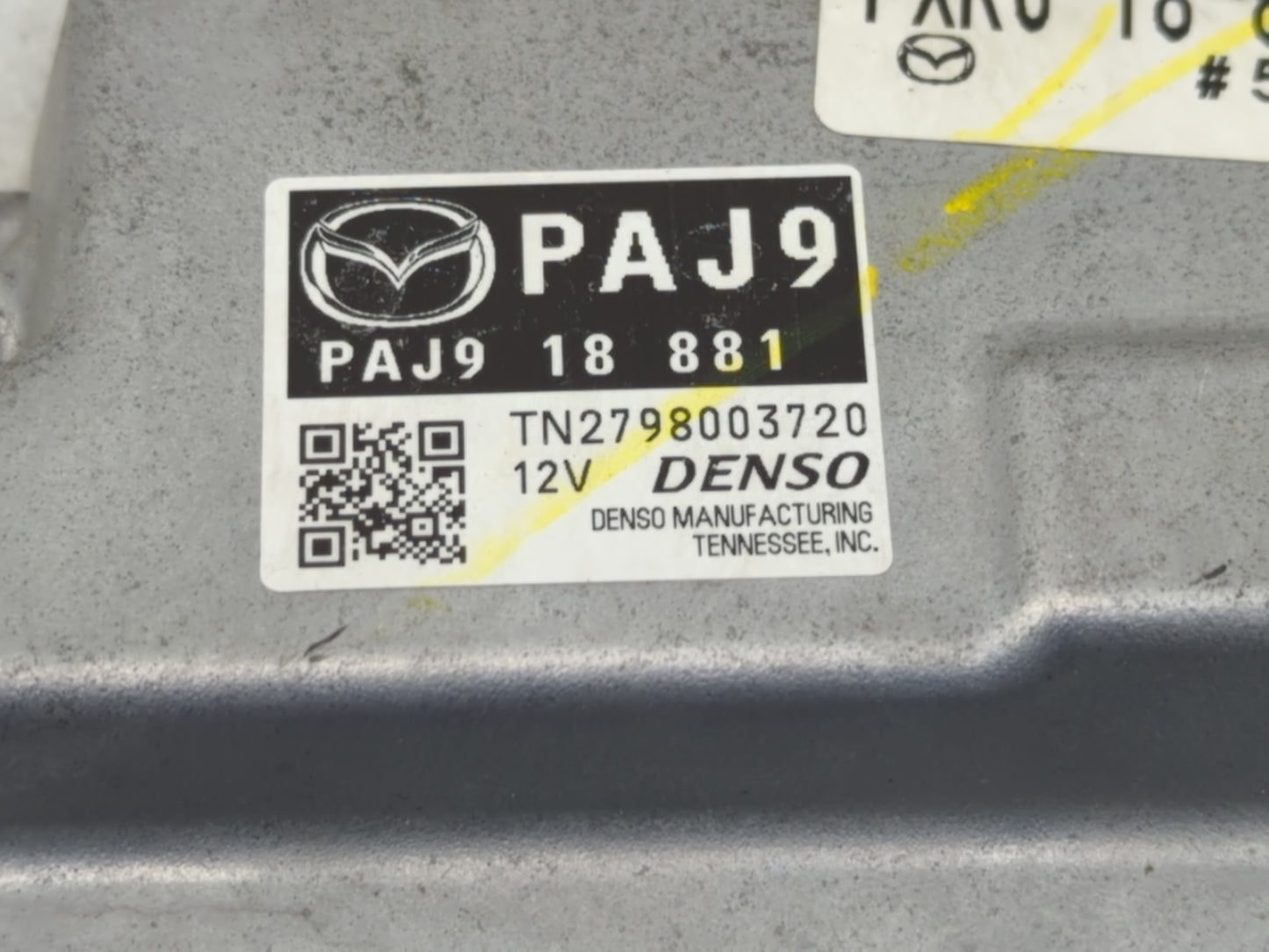 2019-2022 Mazda 3 PCM Engine Control Computer ECU ECM PCU OEM P/N:PAJ918881 Fits Fits 2019 2020 2021 2022 OEM Used Auto Part