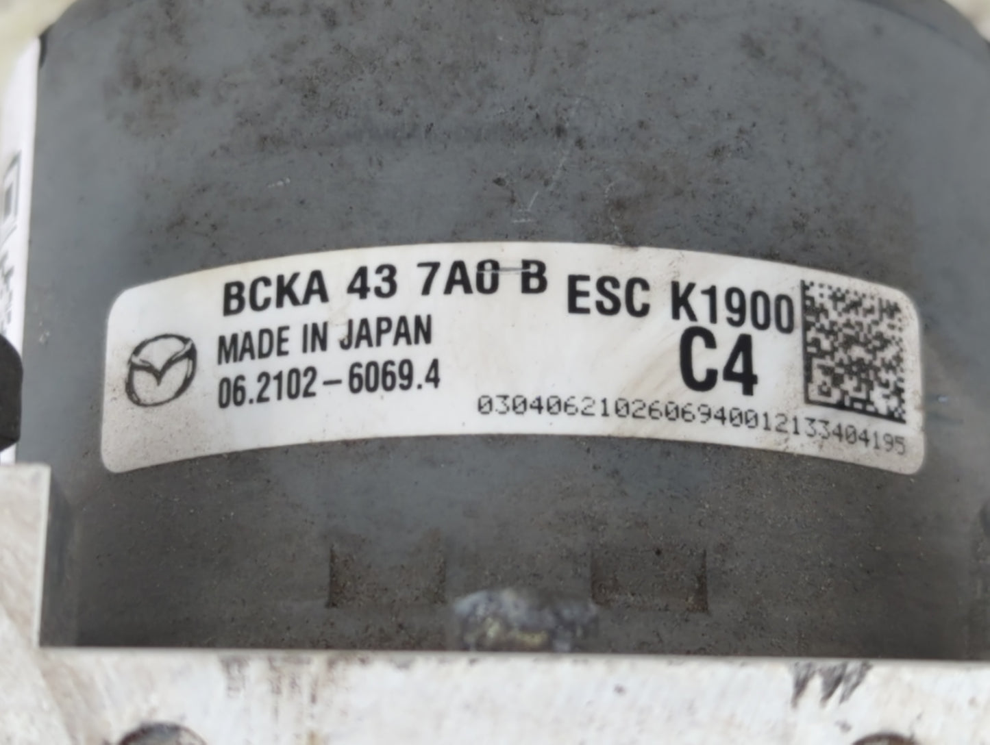 2019-2022 Mazda 3 ABS Pump Control Module Replacement P/N:BCKA 43 7A0 B Fits Fits 2019 2020 2021 2022 OEM Used Auto Parts - 