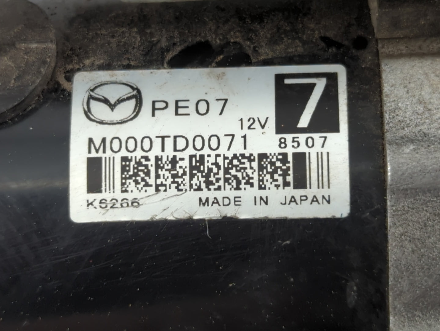 2016-2022 Mazda Cx-3 Car Starter Motor Solenoid OEM P/N:M000TD0071 Fits OEM Used Auto Parts - Oemusedautoparts1.com