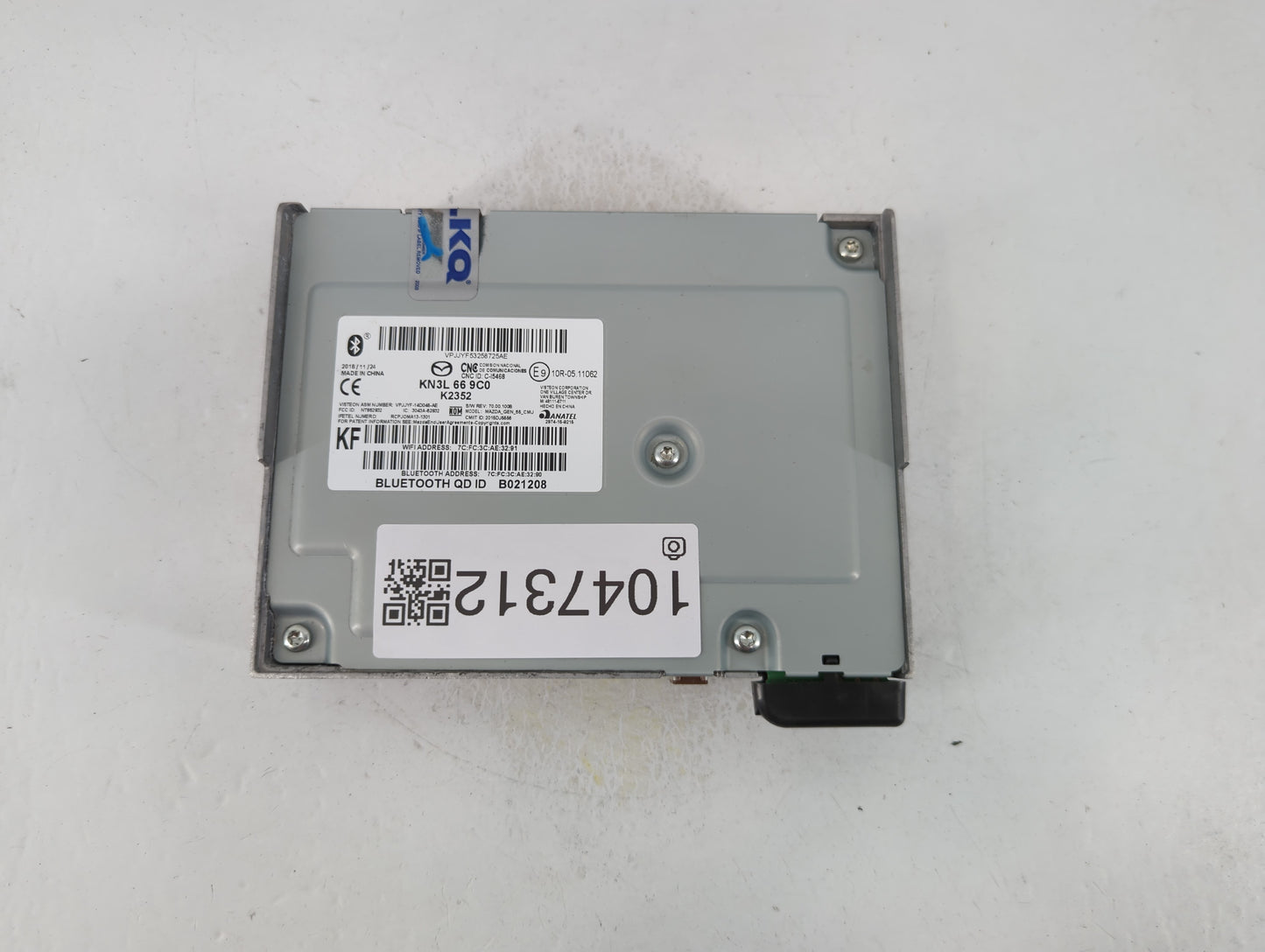 2019-2021 Mazda Cx-5 Radio AM FM Cd Player Receiver Replacement P/N:KN3L 66 9C0 Fits Fits 2019 2020 2021 OEM Used Auto Parts