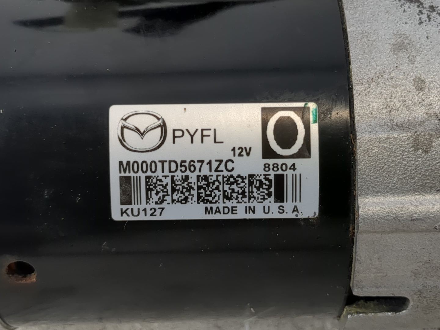 2019-2022 Mazda Cx-5 Car Starter Motor Solenoid OEM P/N:M000TD5671ZC Fits Fits 2016 2017 2018 2019 2020 2021 2022 OEM Used A