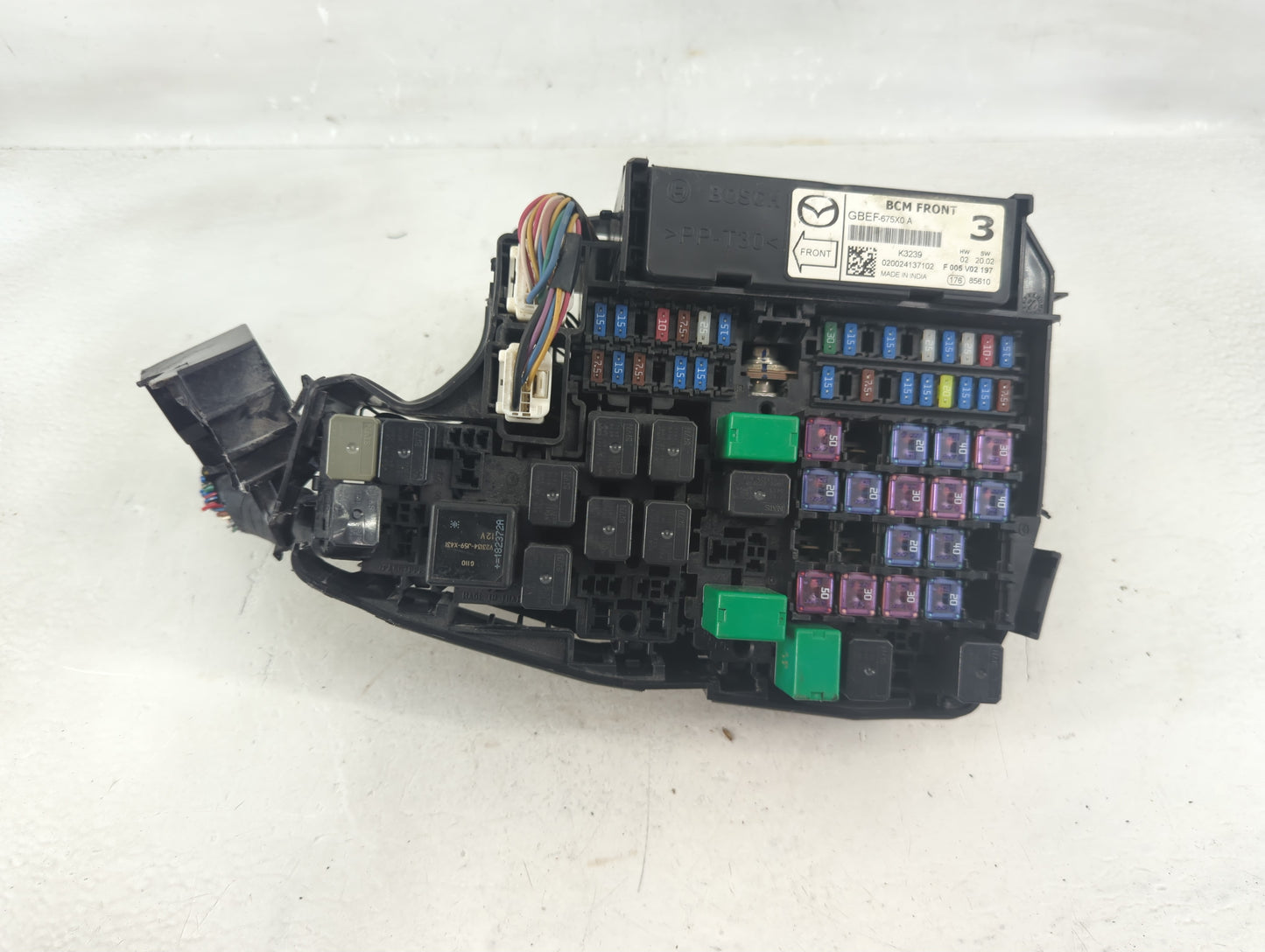 2013-2022 Mazda Cx-5 Fusebox Fuse Box Panel Relay Module P/N:GBEF-675X0 A Fits OEM Used Auto Parts - Oemusedautoparts1.com