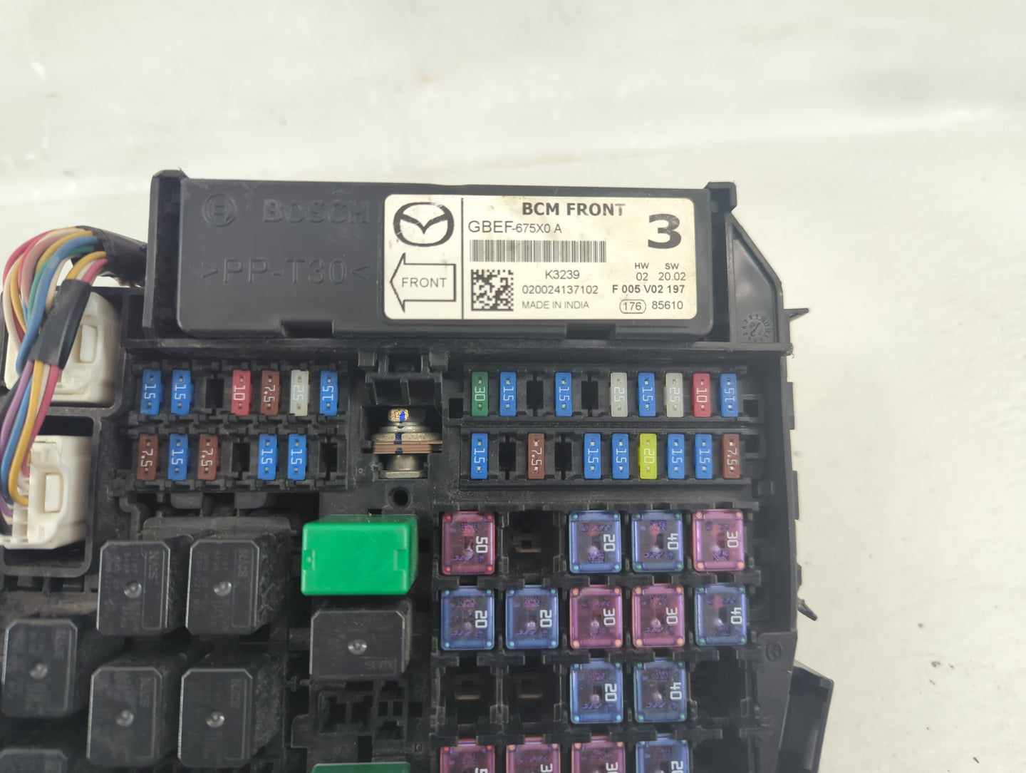 2013-2022 Mazda Cx-5 Fusebox Fuse Box Panel Relay Module P/N:GBEF-675X0 A Fits OEM Used Auto Parts - Oemusedautoparts1.com