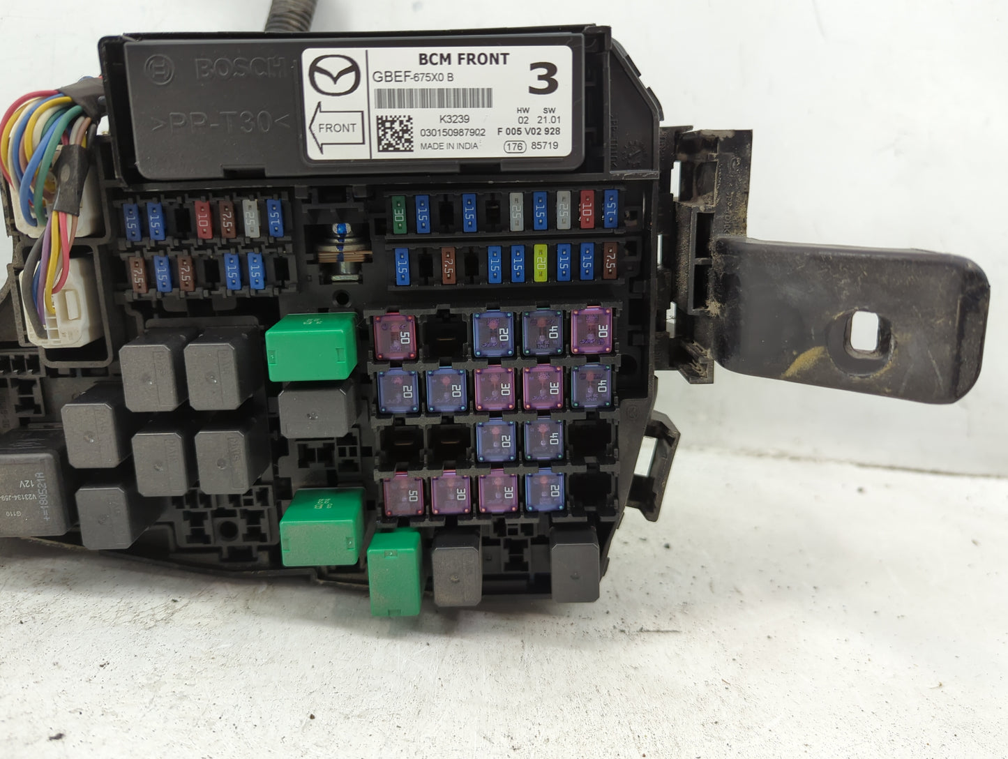 2013-2022 Mazda Cx-5 Fusebox Fuse Box Panel Relay Module P/N:GBEF-675X0 Fits OEM Used Auto Parts - Oemusedautoparts1.com