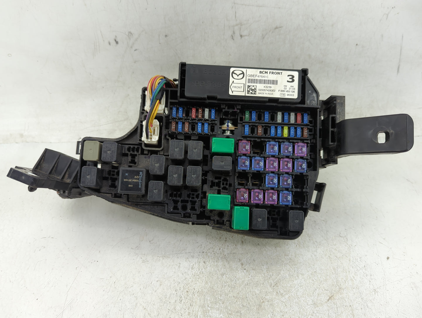 2013-2022 Mazda Cx-5 Fusebox Fuse Box Panel Relay Module P/N:K123-6676Y Fits OEM Used Auto Parts - Oemusedautoparts1.com