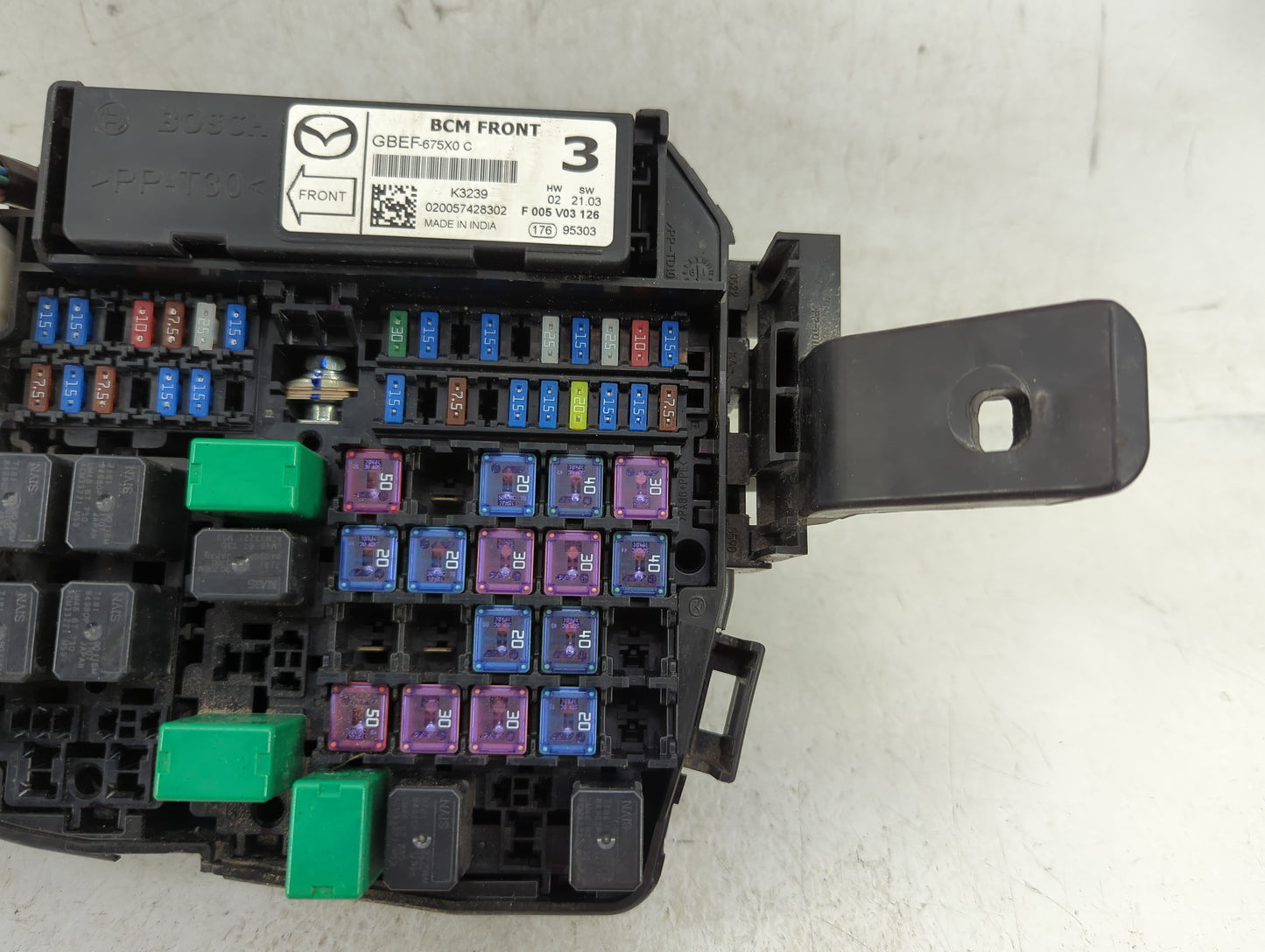 2013-2022 Mazda Cx-5 Fusebox Fuse Box Panel Relay Module P/N:K123-6676Y Fits OEM Used Auto Parts - Oemusedautoparts1.com