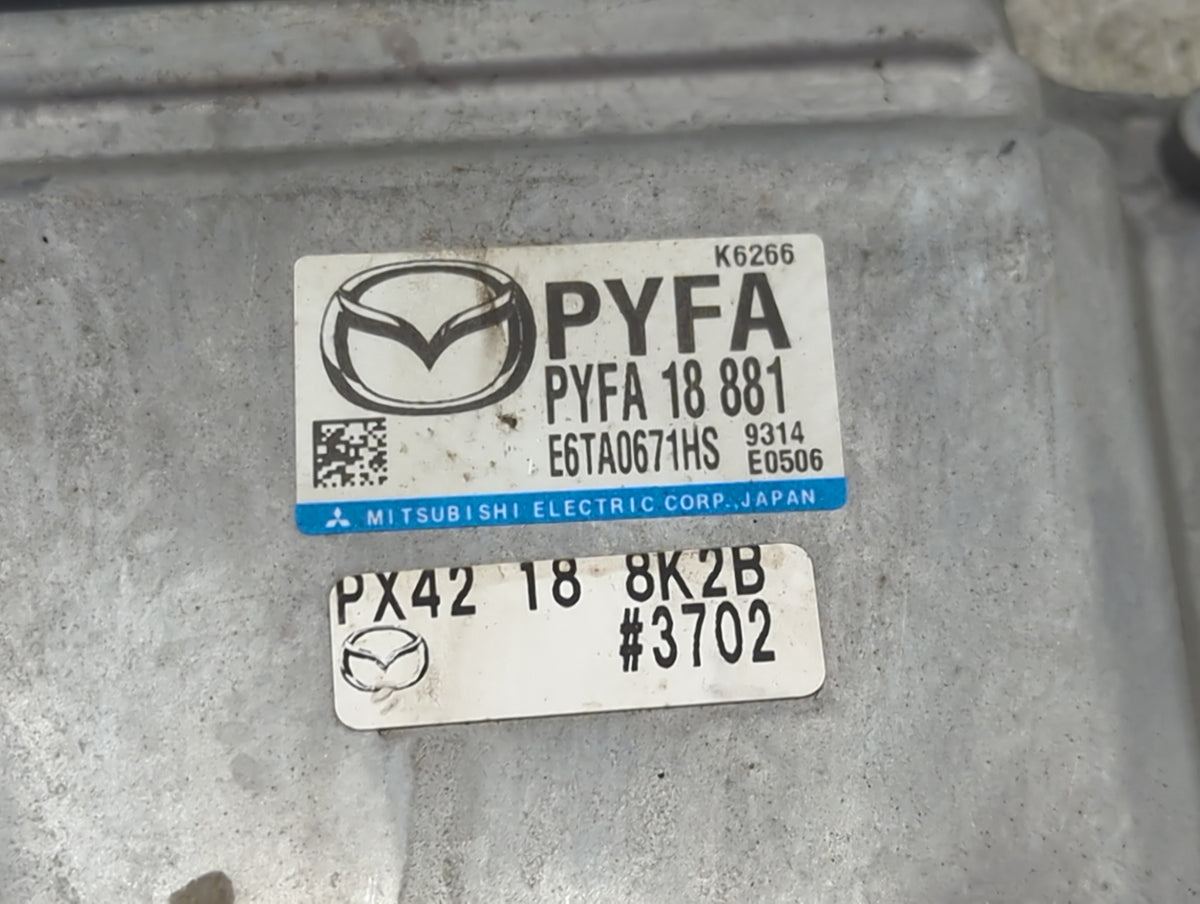 2019-2022 Mazda Cx-5 PCM Engine Control Computer ECU ECM PCU OEM P/N:PYFA18881 E6TA0671HS, PX42188K2B Fits 2019 2020 2021 20