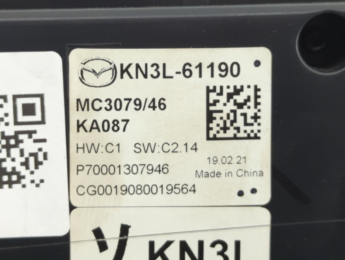 2019-2021 Mazda Cx-5 Climate Control Module Temperature AC/Heater Replacement P/N:KN3L-61190 Fits Fits 2019 2020 2021 OEM Us