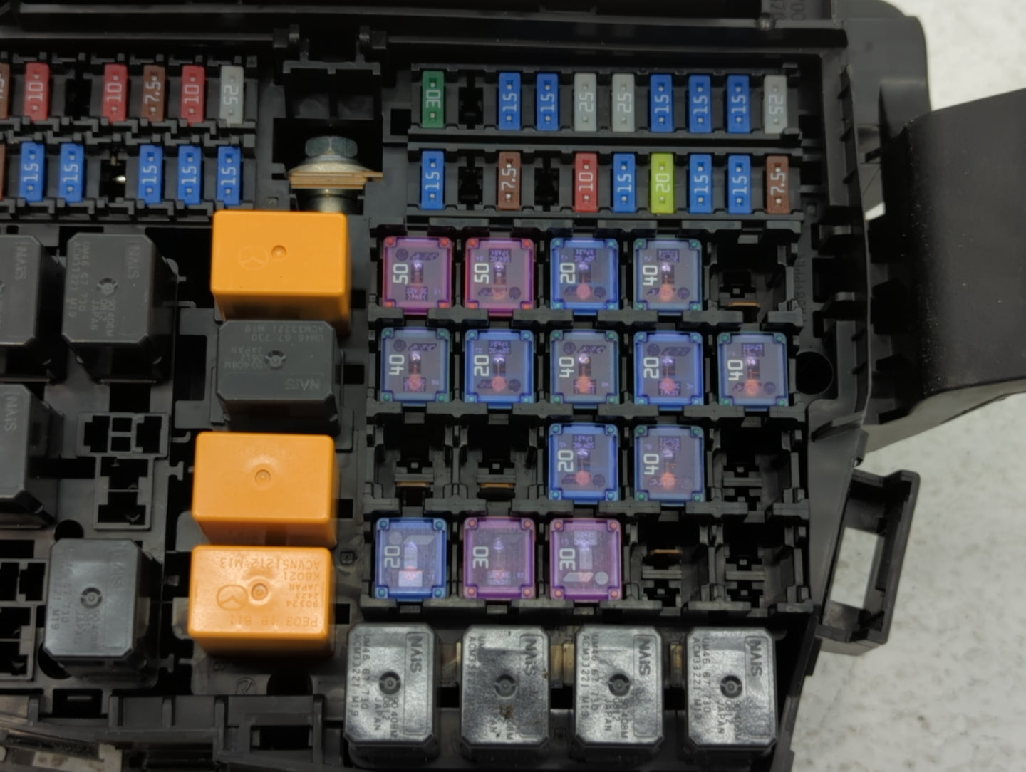 2016-2022 Mazda Cx-9 Fusebox Fuse Box Panel Relay Module P/N:03016475502 PP-T30 Fits Fits 2016 2017 2018 2019 2020 2021 2022