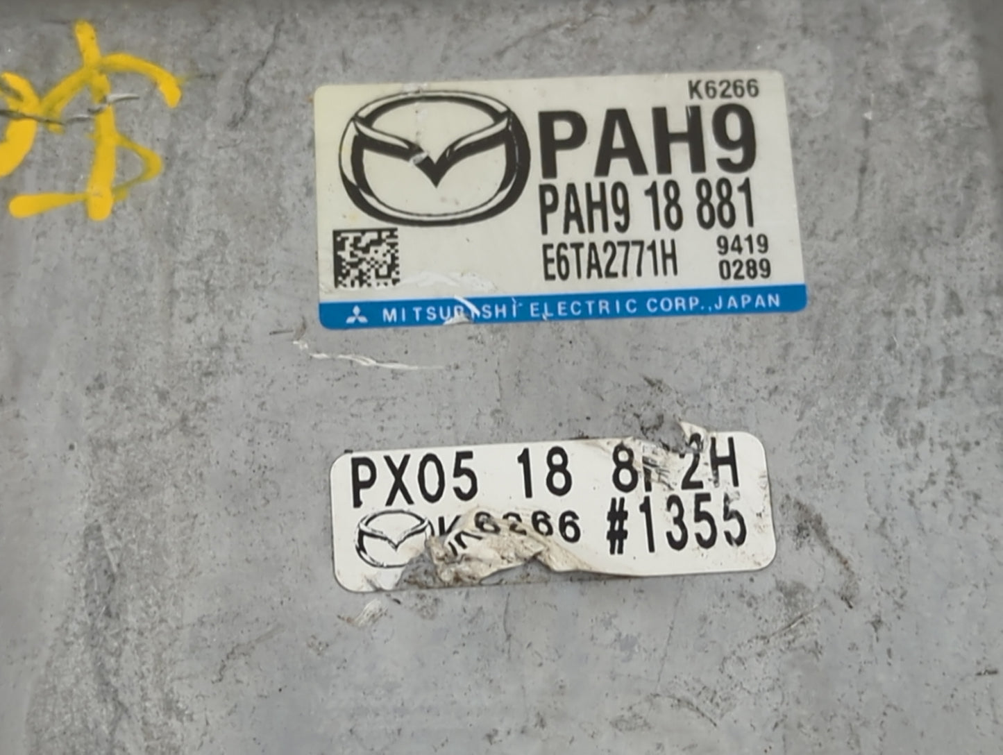 2019 Mazda Mazda3 PCM Engine Control Computer ECU ECM PCU OEM P/N:PAH9 PAH918881, E6TA2771H, PX0518882H Fits Fits 2020 2021 