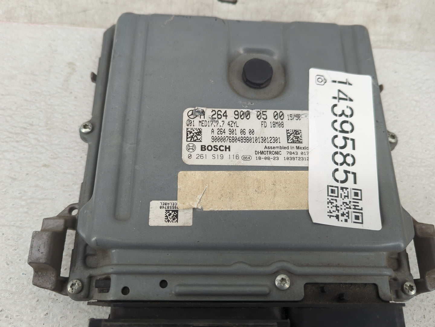 2019 Mercedes-Benz A-Class PCM Engine Control Computer ECU ECM PCU OEM P/N:A 264 901 06 00 0 261 S19 116 Fits Fits 2020 2021