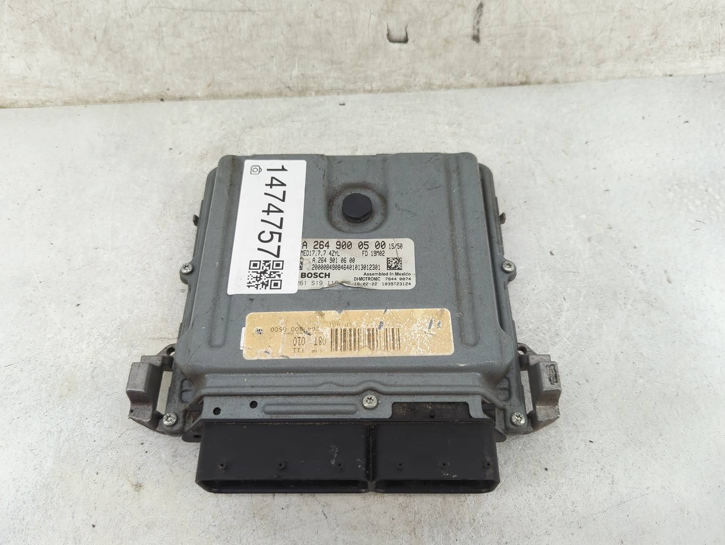 2019 Mercedes-Benz C-Class PCM Engine Control Computer ECU ECM PCU OEM P/N:A2649000500 A2649010600 Fits Fits 2020 OEM Used A