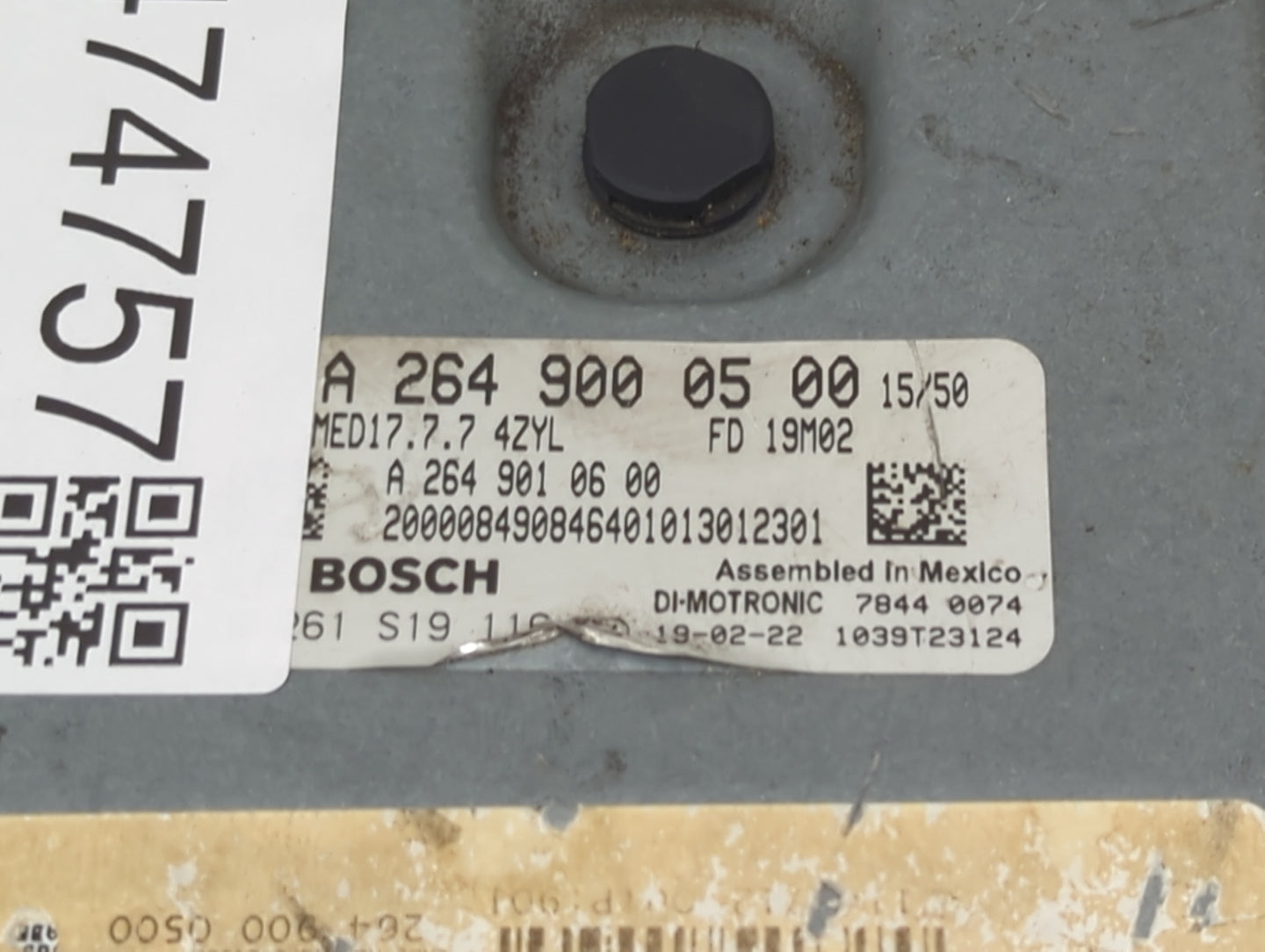 2019 Mercedes-Benz C-Class PCM Engine Control Computer ECU ECM PCU OEM P/N:A2649000500 A2649010600 Fits Fits 2020 OEM Used A