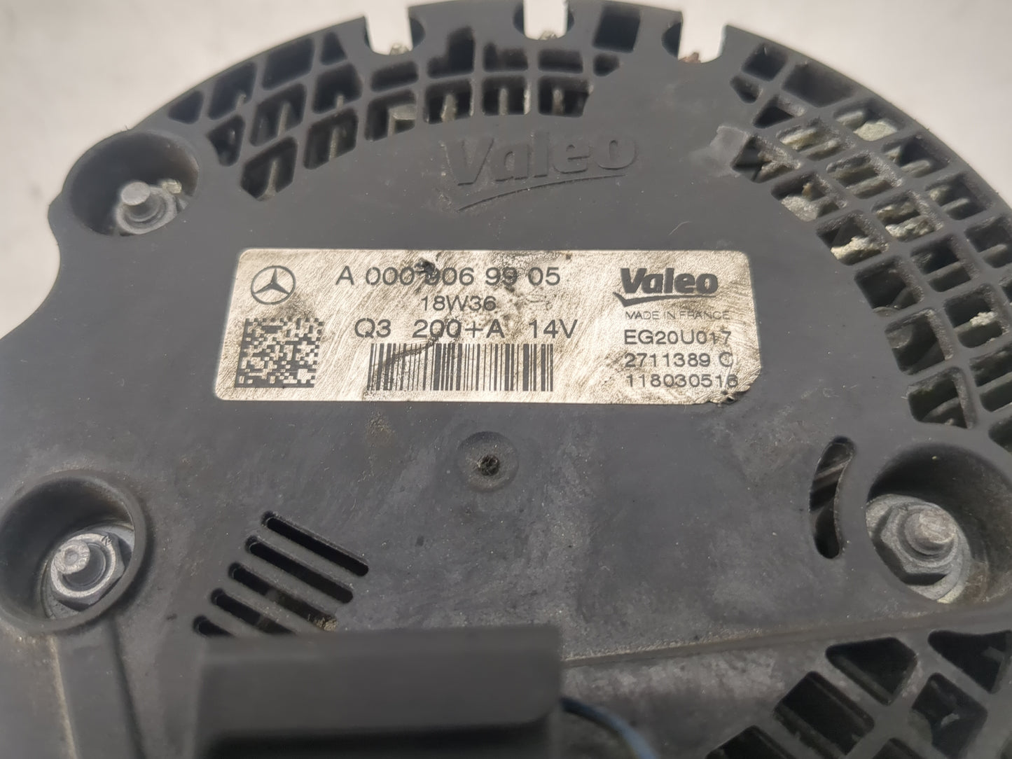 2019-2021 Mercedes-Benz C300 Alternator Replacement Generator Charging Assembly Engine OEM P/N:A 000 906 99 05 Fits OEM Used