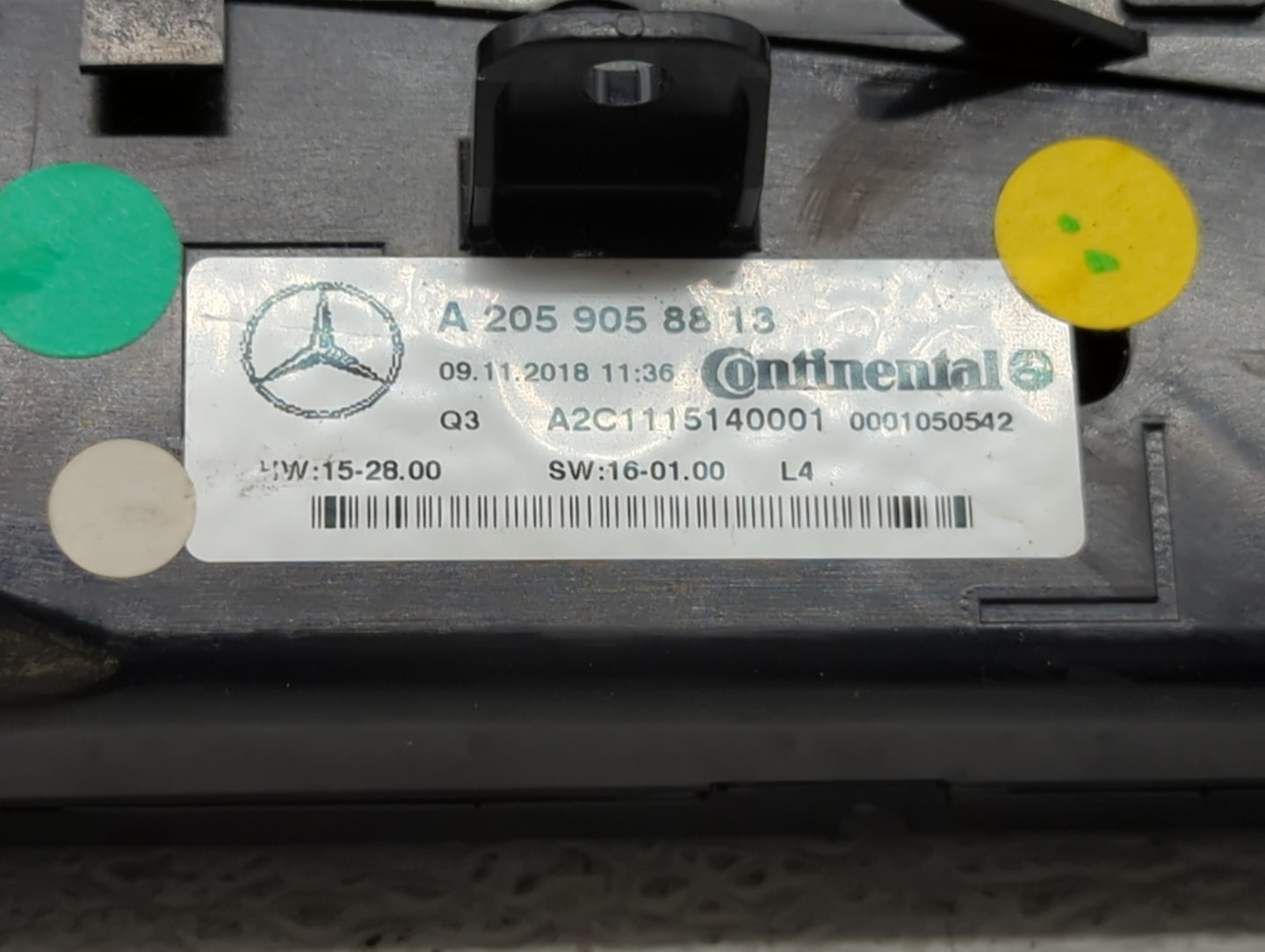 2015-2019 Mercedes-Benz C300 Climate Control Module Temperature AC/Heater Replacement P/N:A 205 905 88 13 Fits OEM Used Auto