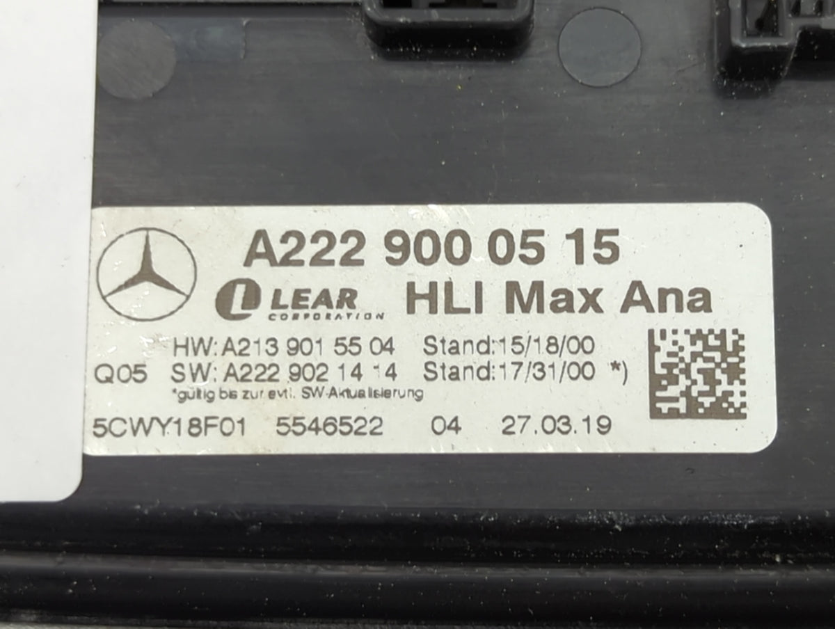 2019 Mercedes-benz E-class Headlight Ballast Head Light - Oemusedautoparts1.com