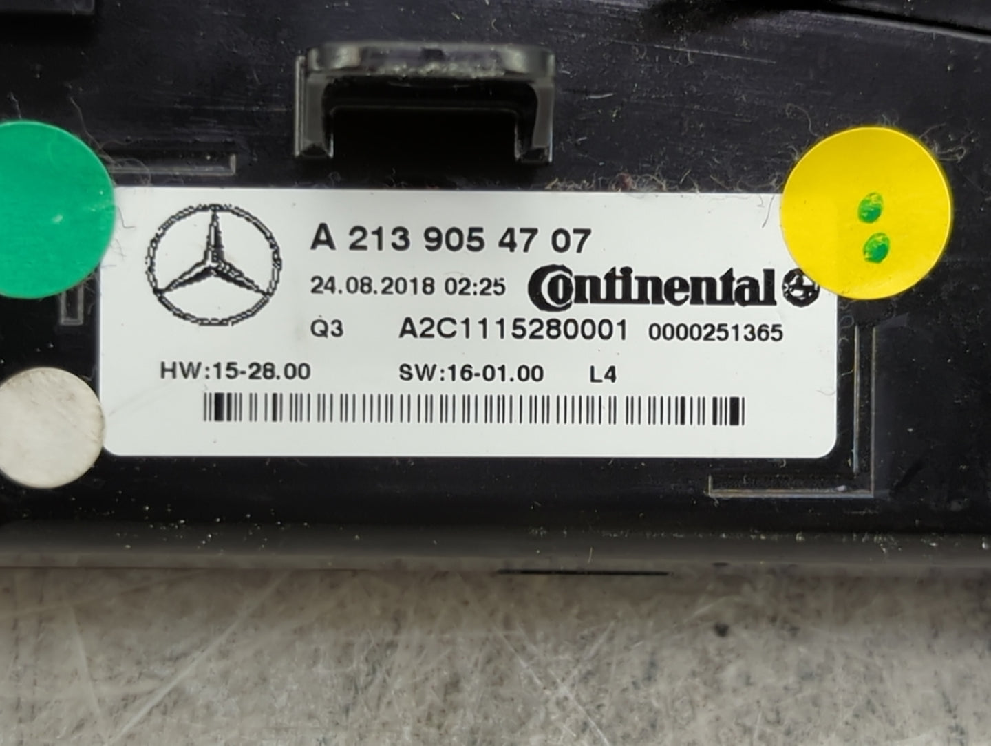 2017-2020 Mercedes-Benz E300 Climate Control Module Temperature AC/Heater Replacement P/N:A 213 905 47 07 Fits OEM Used Auto