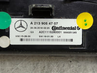 2017-2020 Mercedes-Benz E300 Climate Control Module Temperature AC/Heater Replacement P/N:A 213 905 47 07 Fits OEM Used Auto