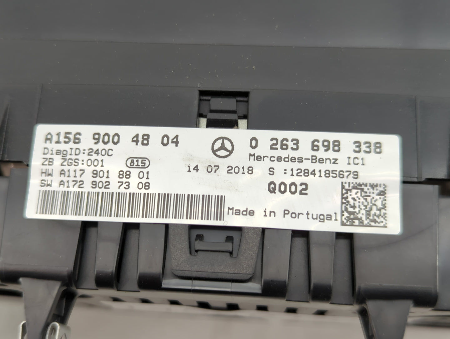 2019 Mercedes-Benz Gla250 Instrument Cluster Speedometer Gauges P/N:A1569004804 0263698338, A1179018801 Miles:67K Fits OEM U