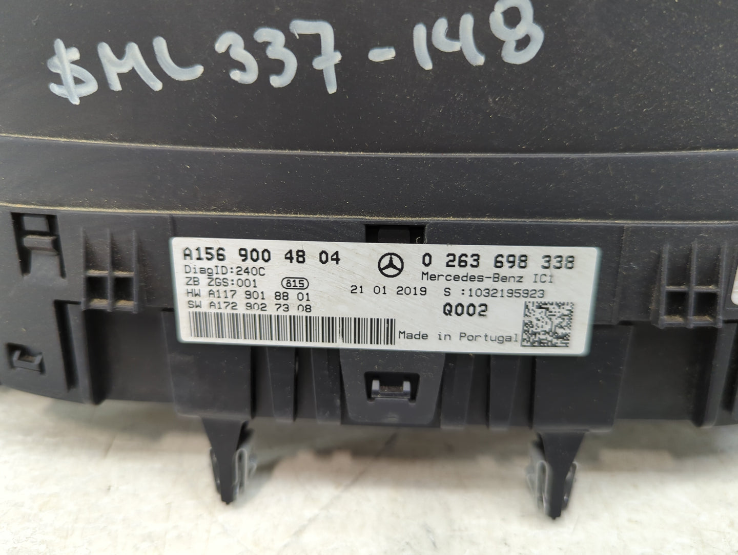 2019 Mercedes-Benz Gla250 Instrument Cluster Speedometer Gauges P/N:0 263 698 338 A156 900 48 04 Miles: Fits OEM Used Auto P