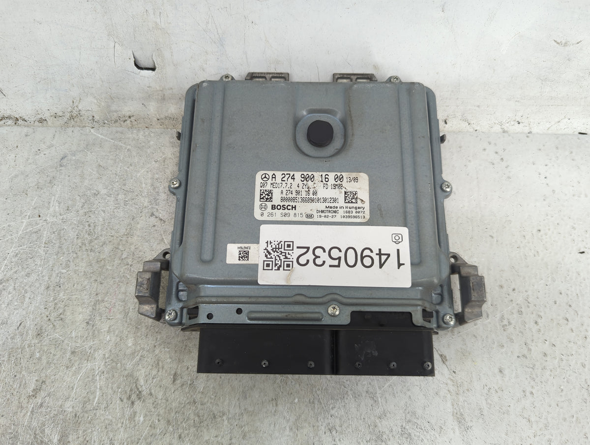 2016-2019 Mercedes-Benz Glc300 PCM Engine Control Computer ECU ECM PCU OEM P/N:A 274 900 16 00 0 261 S09 815 Fits OEM Used A