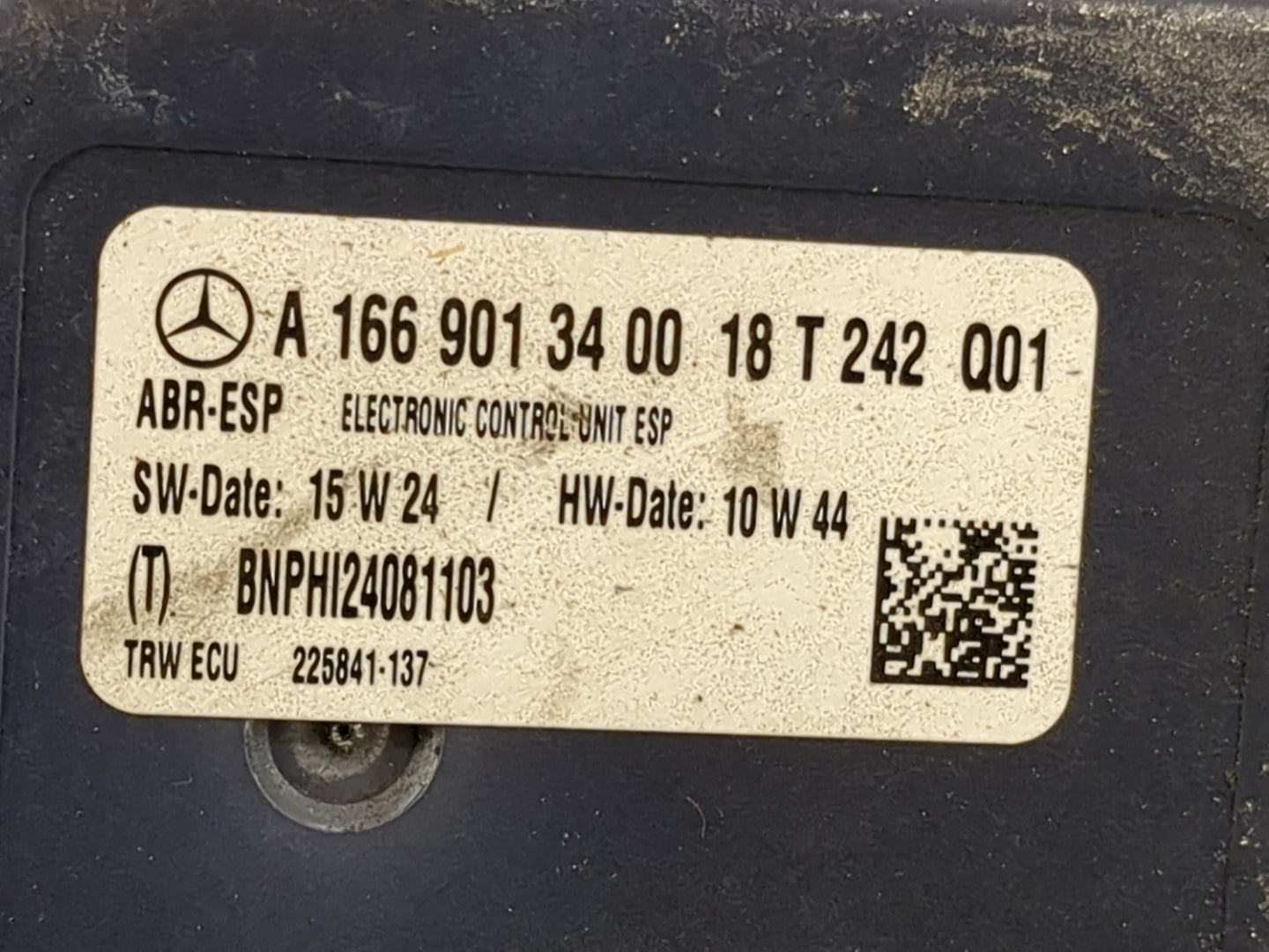 2019 Mercedes-Benz Gle Class ABS Pump Control Module Replacement P/N:A1664318609 A1669013400 Fits Fits 2017 2018 OEM Used Au