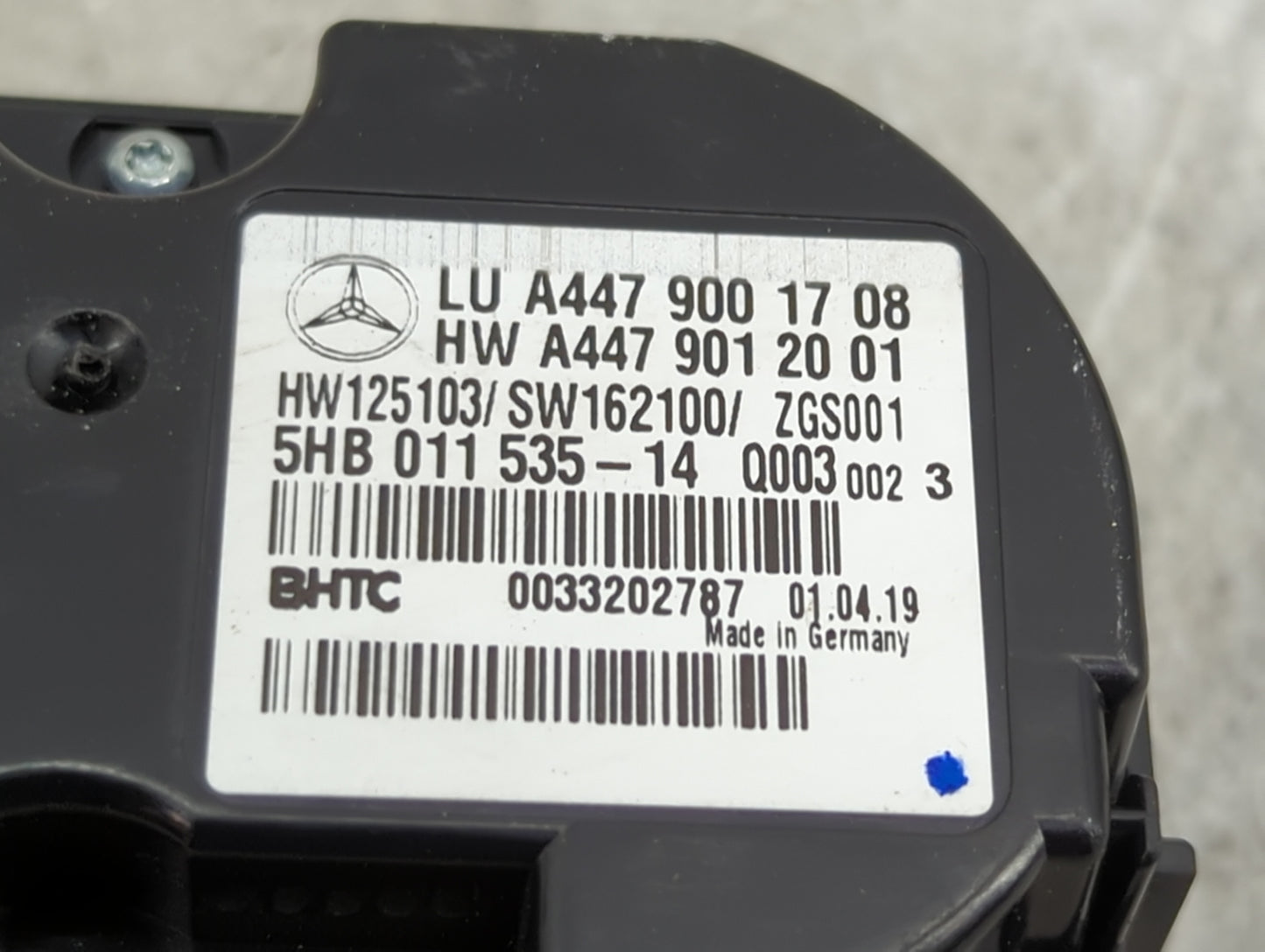 2016-2020 Mercedes-Benz Metris Climate Control Module Temperature AC/Heater Replacement P/N:A447 901 20 01 A447 900 17 08 Fi