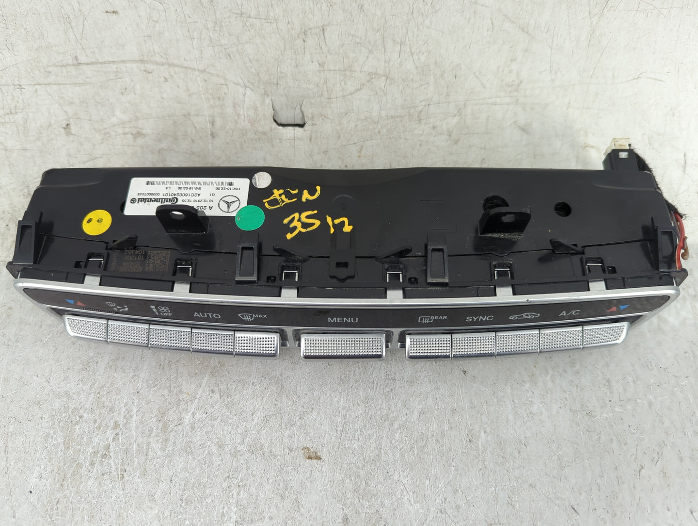 2019 Mercedes C-Class Climate Control Module Temperature AC/Heater Replacement P/N:A2059054215 A2C16003451D1 Fits OEM Used A