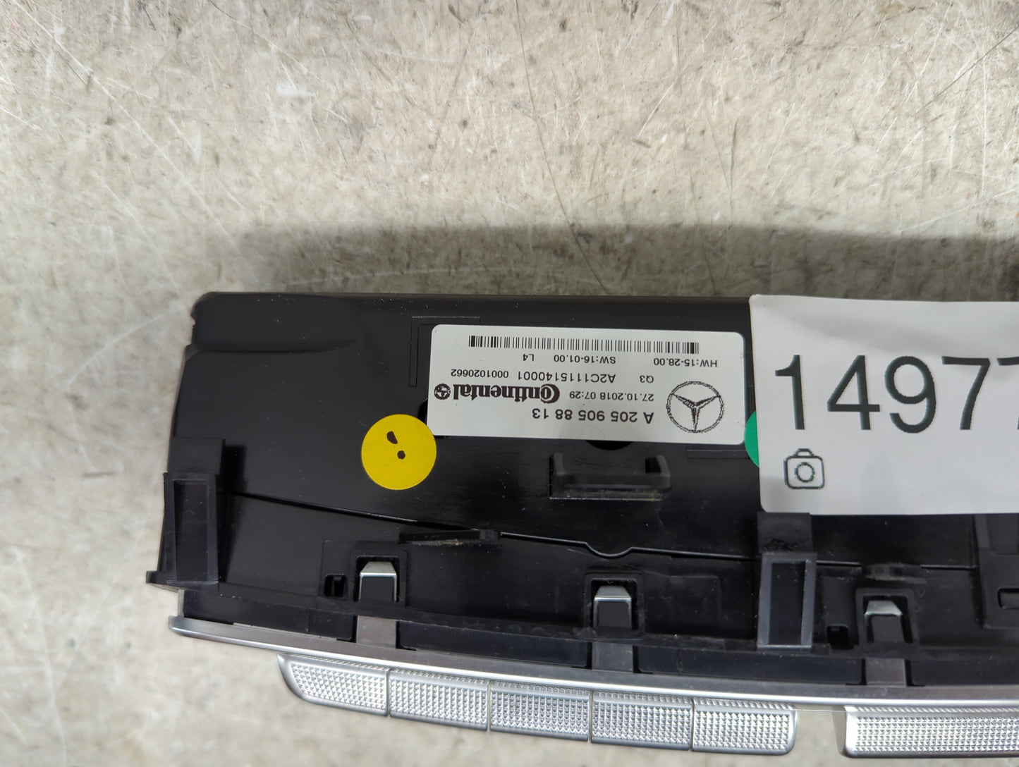 2019 Mercedes C-Class Climate Control Module Temperature AC/Heater Replacement P/N:A2059058813 A2C11151400001 Fits OEM Used 